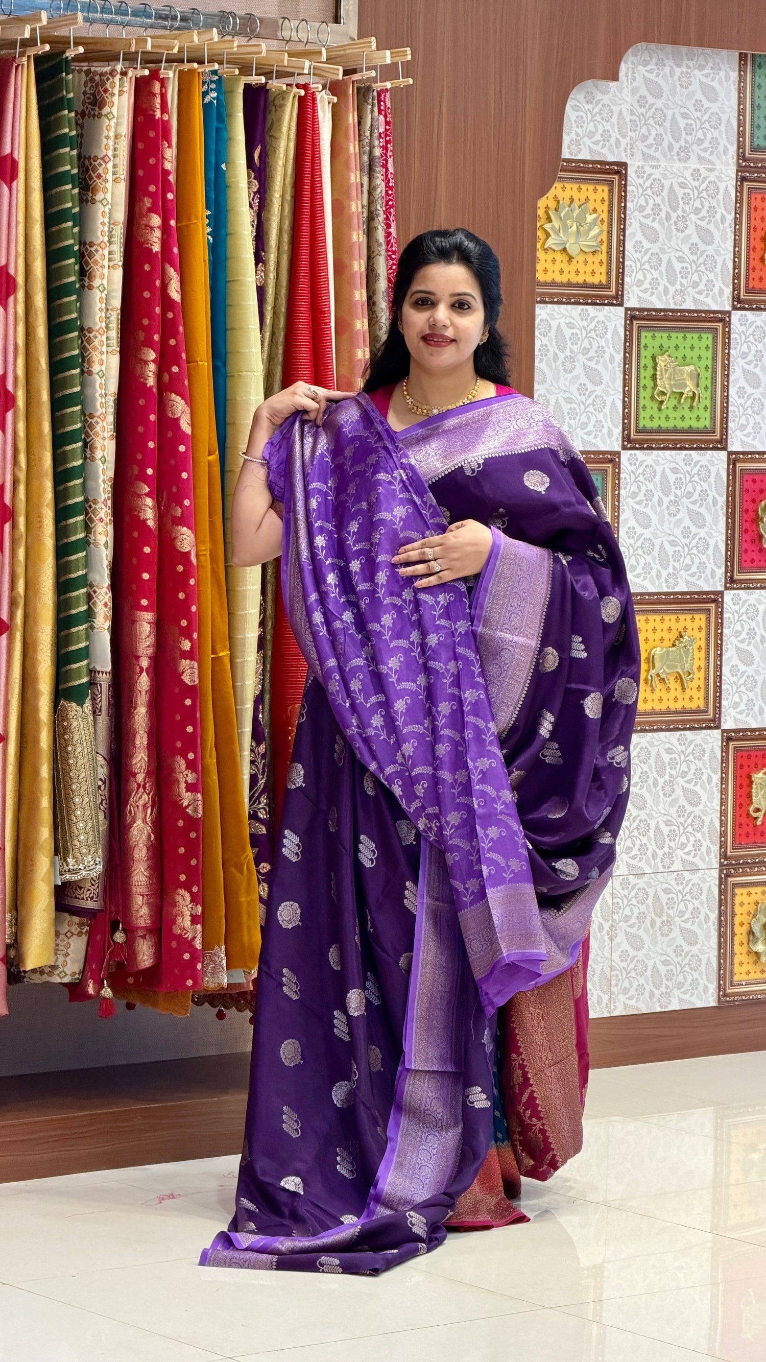 CREPE SILK SUV5695-PURPLE