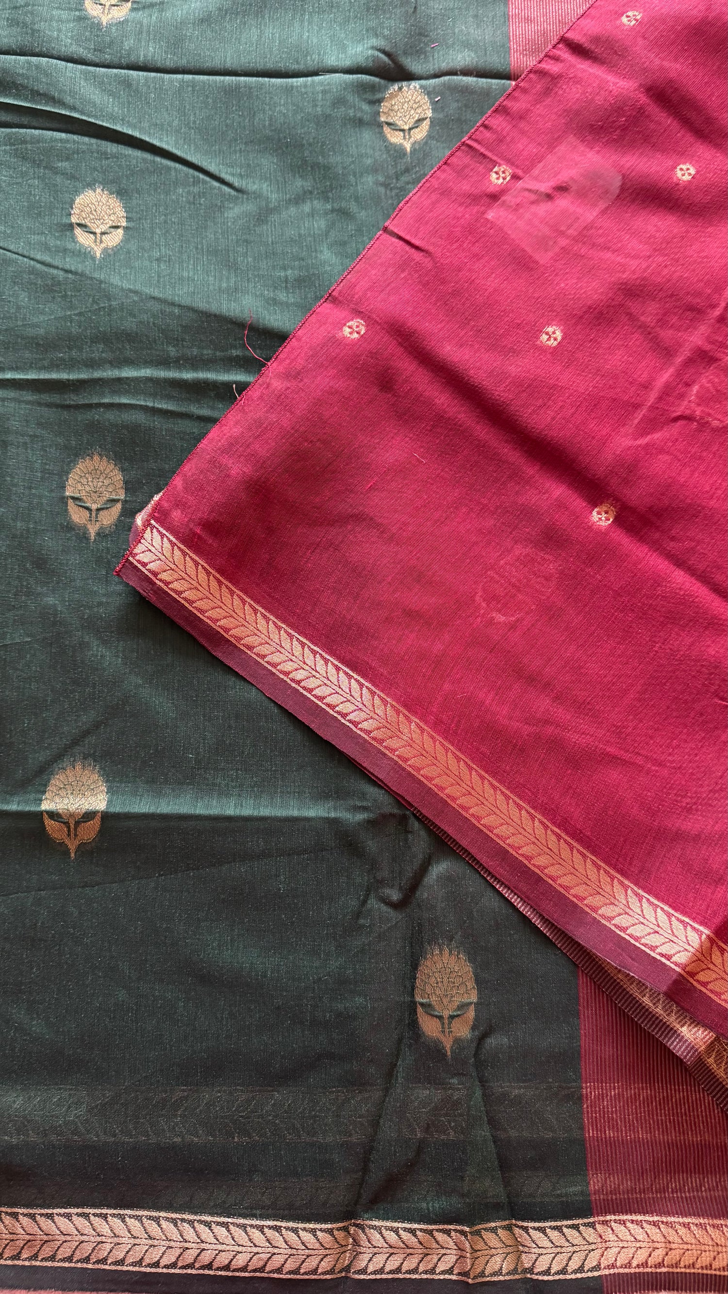 TUSSER SILK SAREE SUV5471-MAROON
