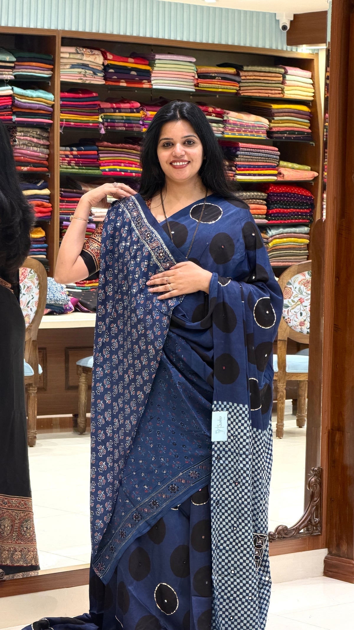 MODAL SILK HANDWORK SUV5081-BLUE