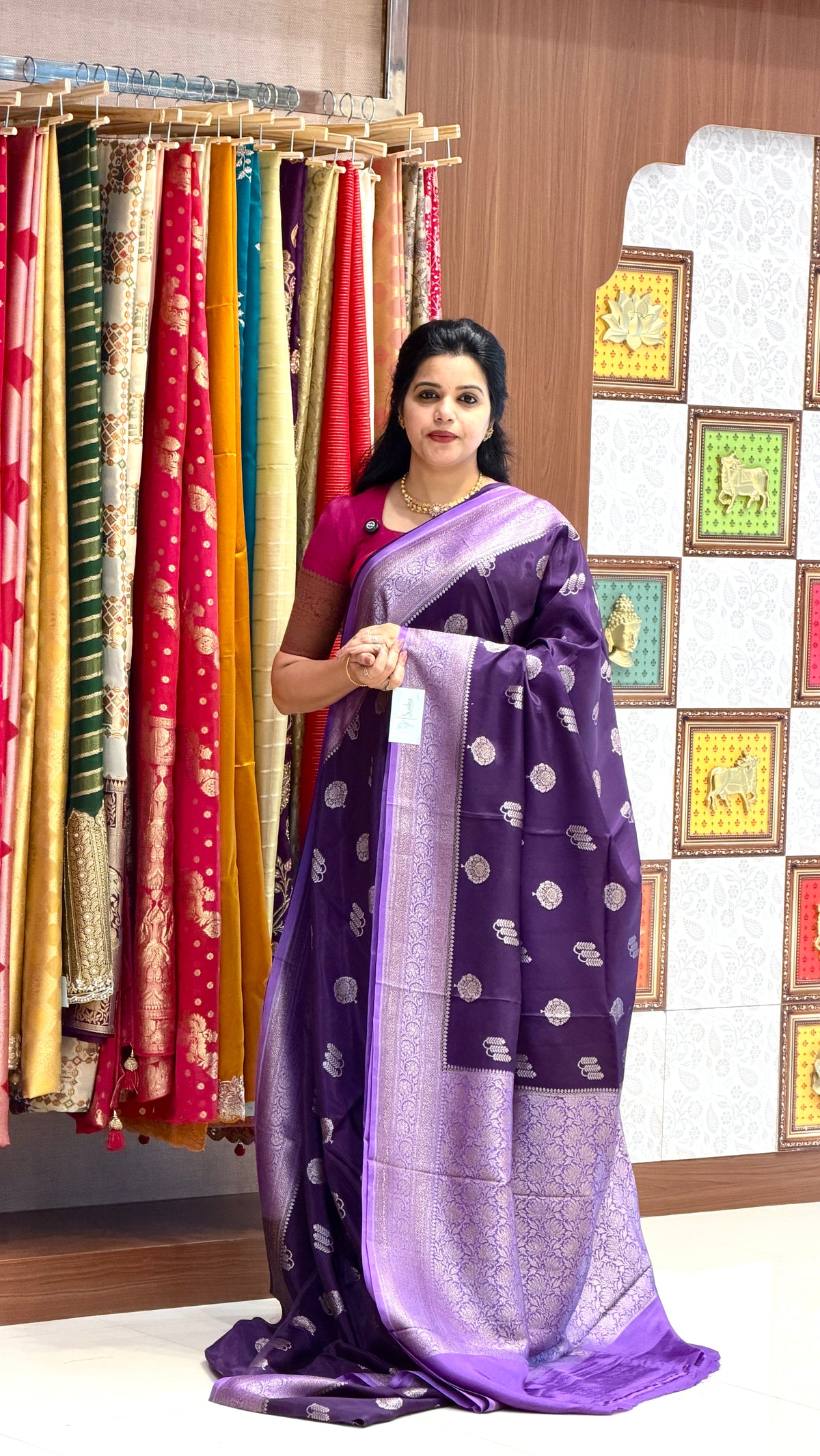 CREPE SILK SUV5695-PURPLE