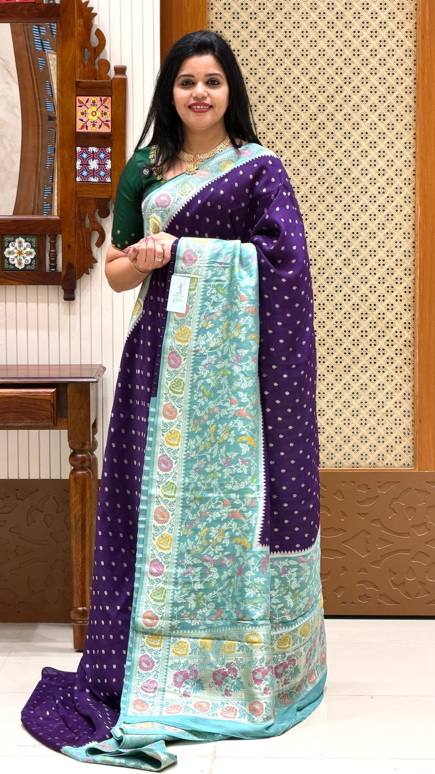 SUV4265-PURPLE WITH SEABLUE