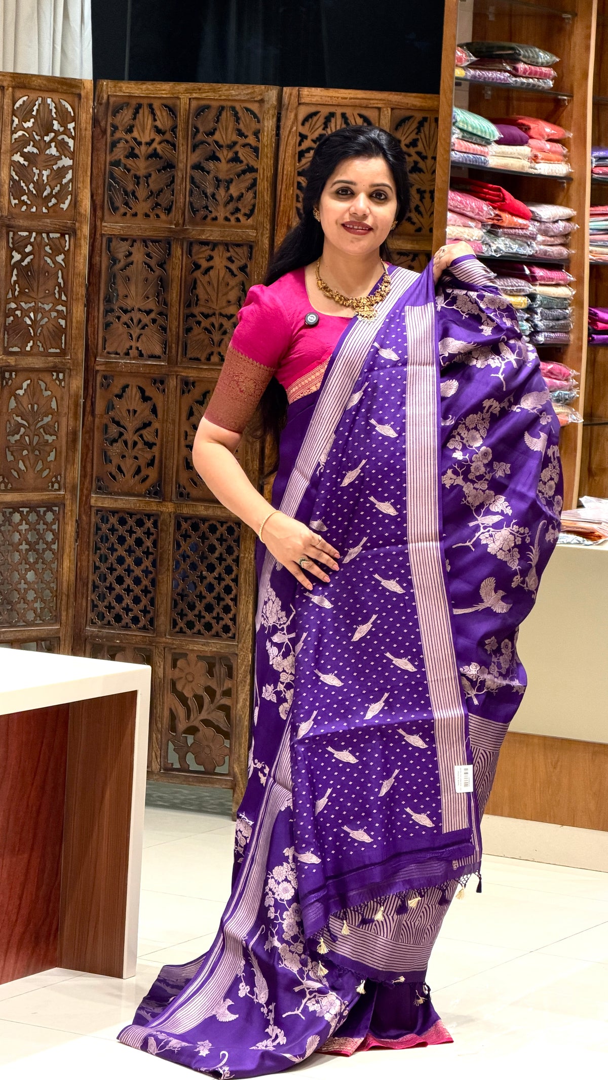 PURE BANARASI SOFT SILK PSGM462-PURPLE