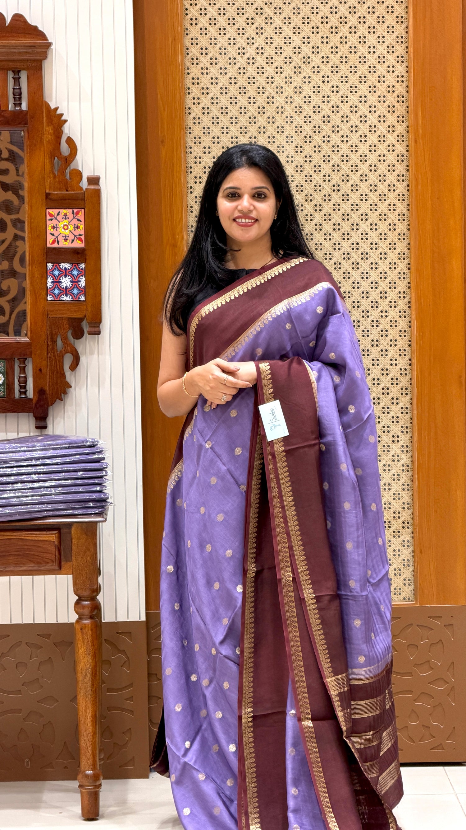 SUV4094-LAVENDER WITH BROWN