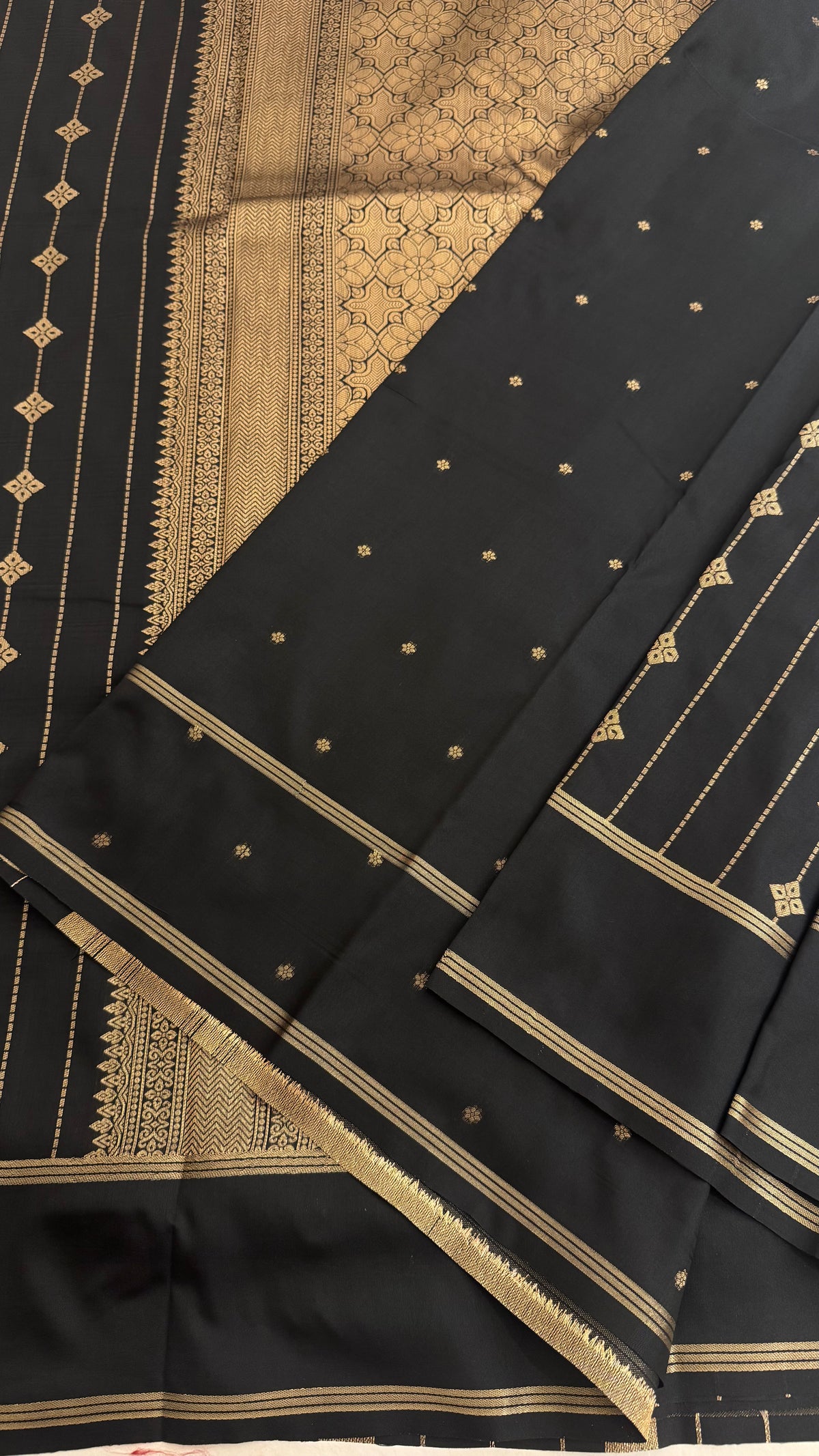 SEMI SILK SAREE SUV5810-BLACK
