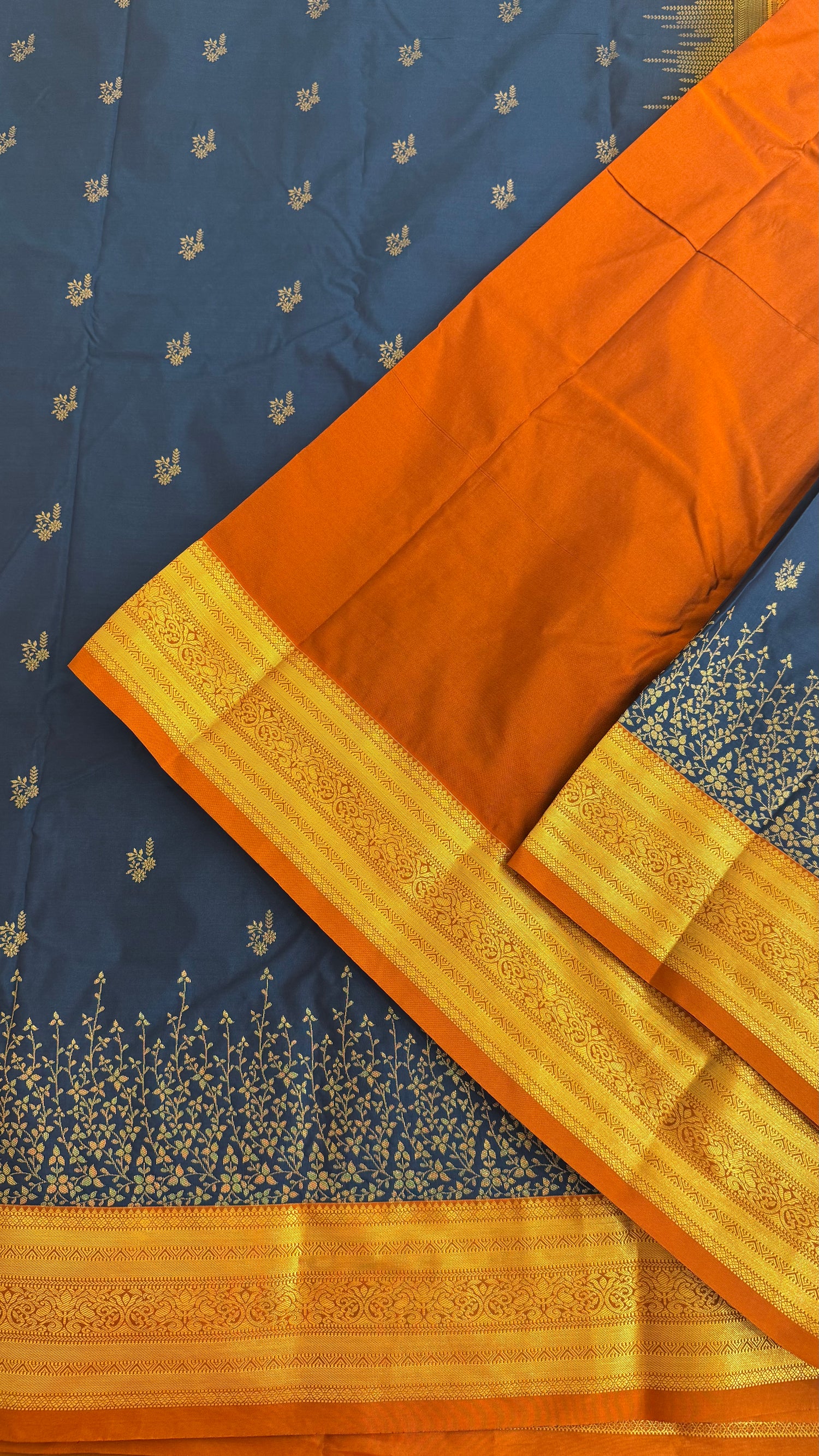 KANJIVARAM SILK SAREE SUV5616-PEACOCKBLUE