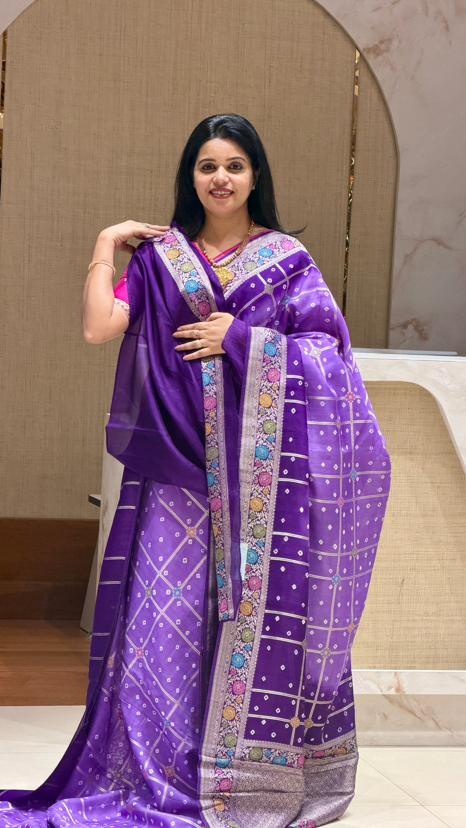 SUV2899 - LAVENDER TUSSER GEORGETTE 01
