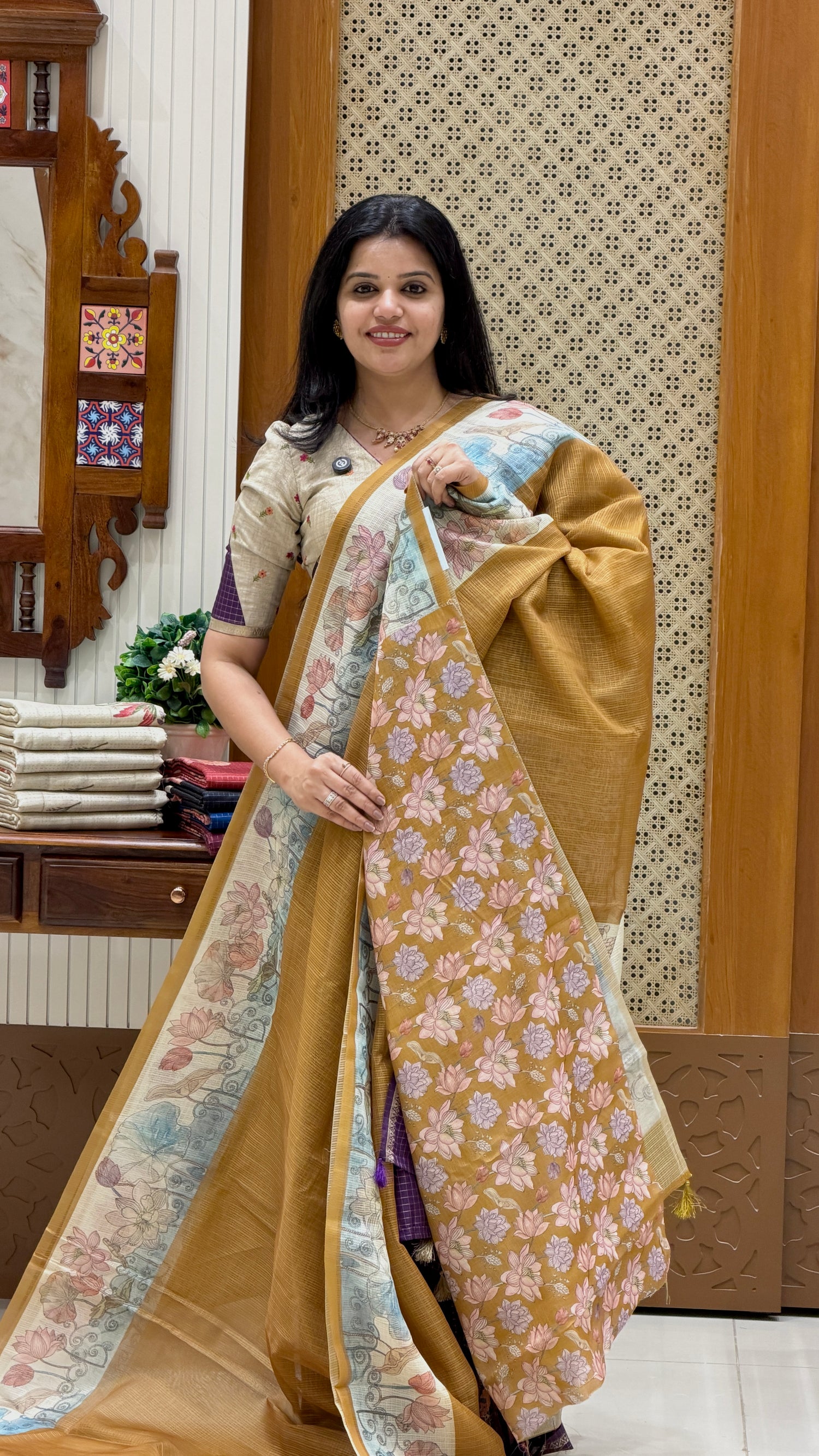 KOTA SILK SUV3512 - MUSTARD