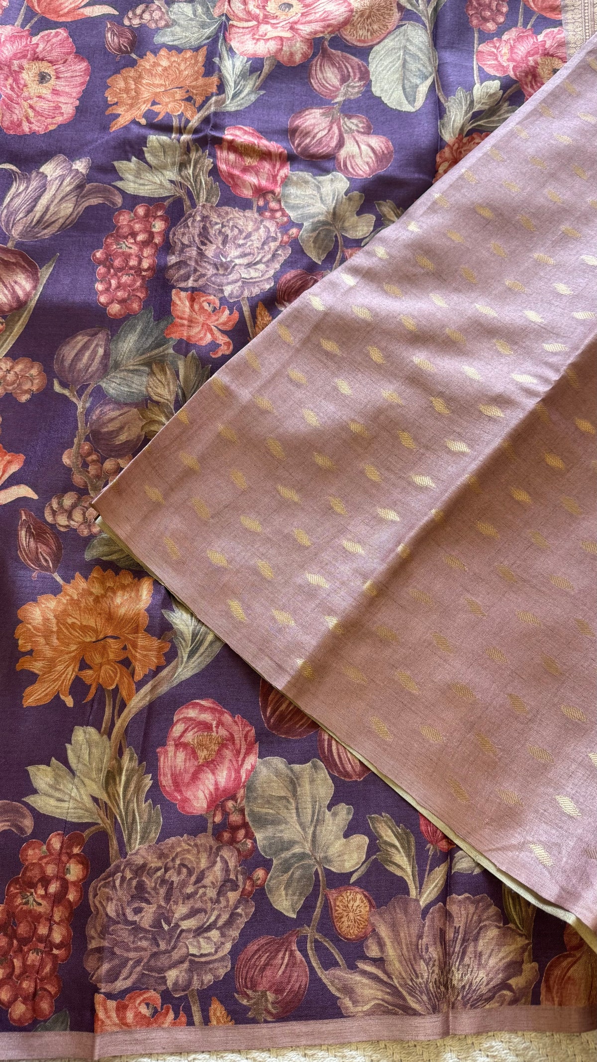 TUSSER SILK SUV5445-LAVENDER