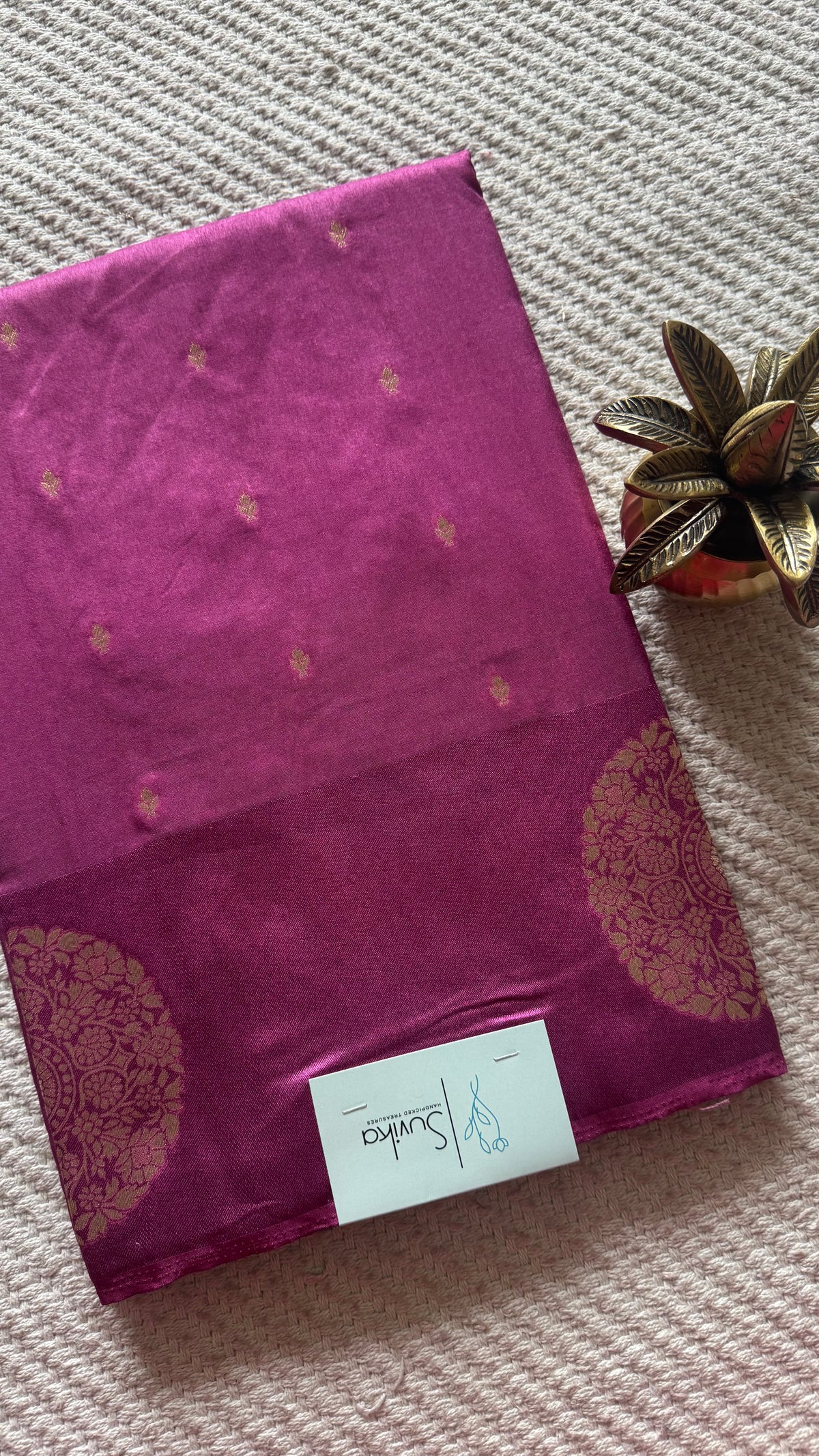 CREPE SILK SAREE SUV5837-ONIONPINK