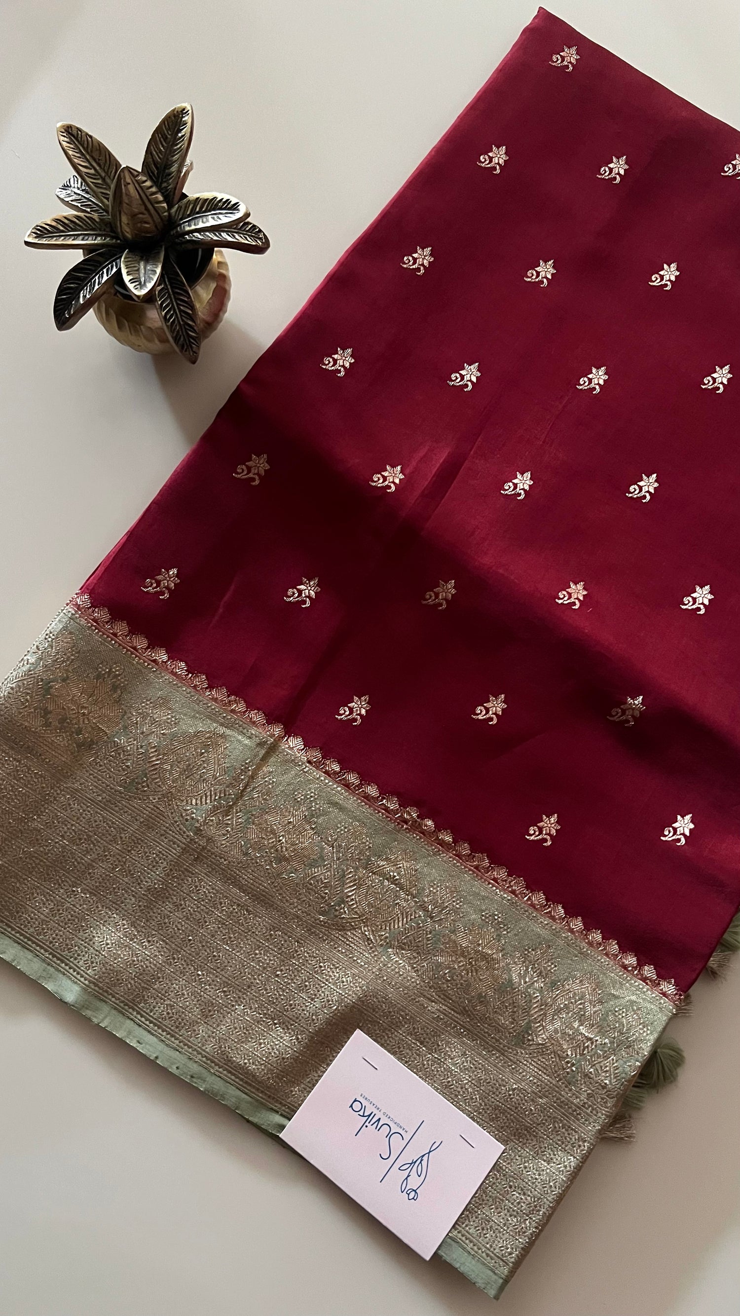 PURE BANARASI  SILK  PSGM451-MAROON