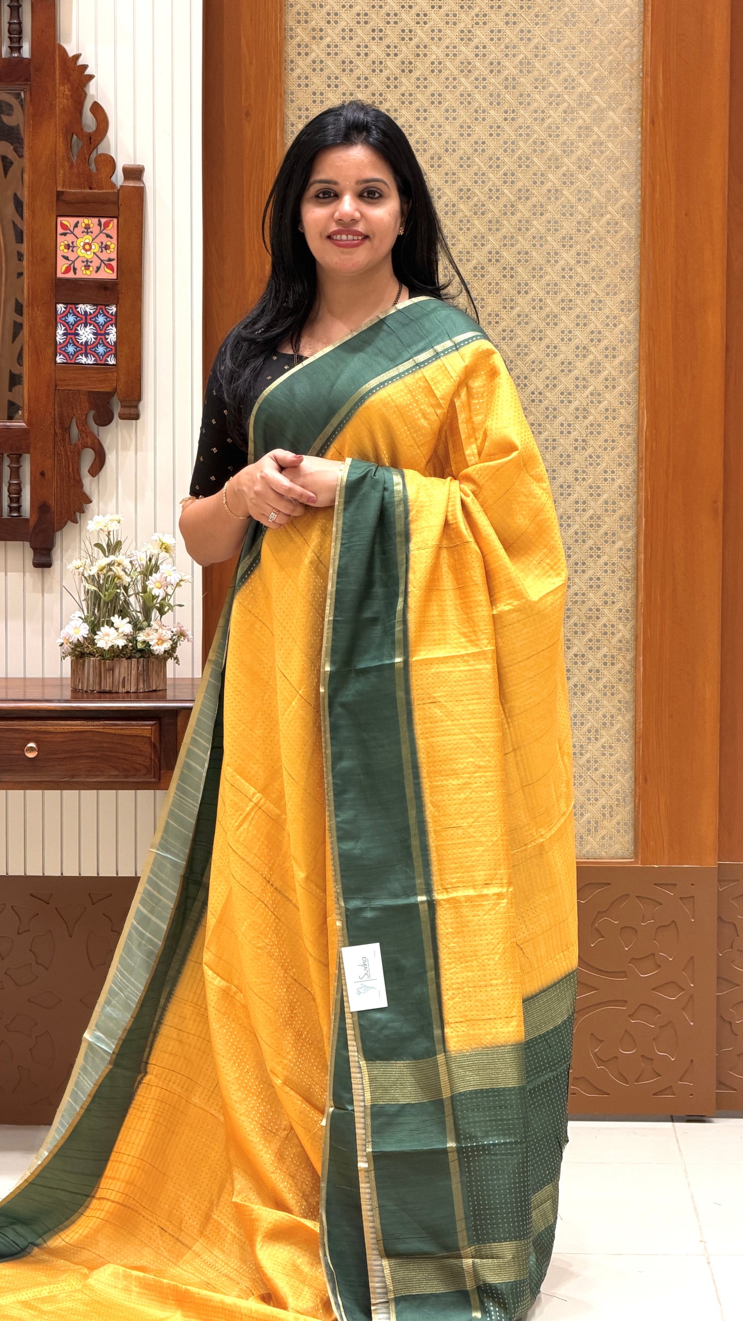 SUV4425-YELLOW WITH BOTTLEGREEN
