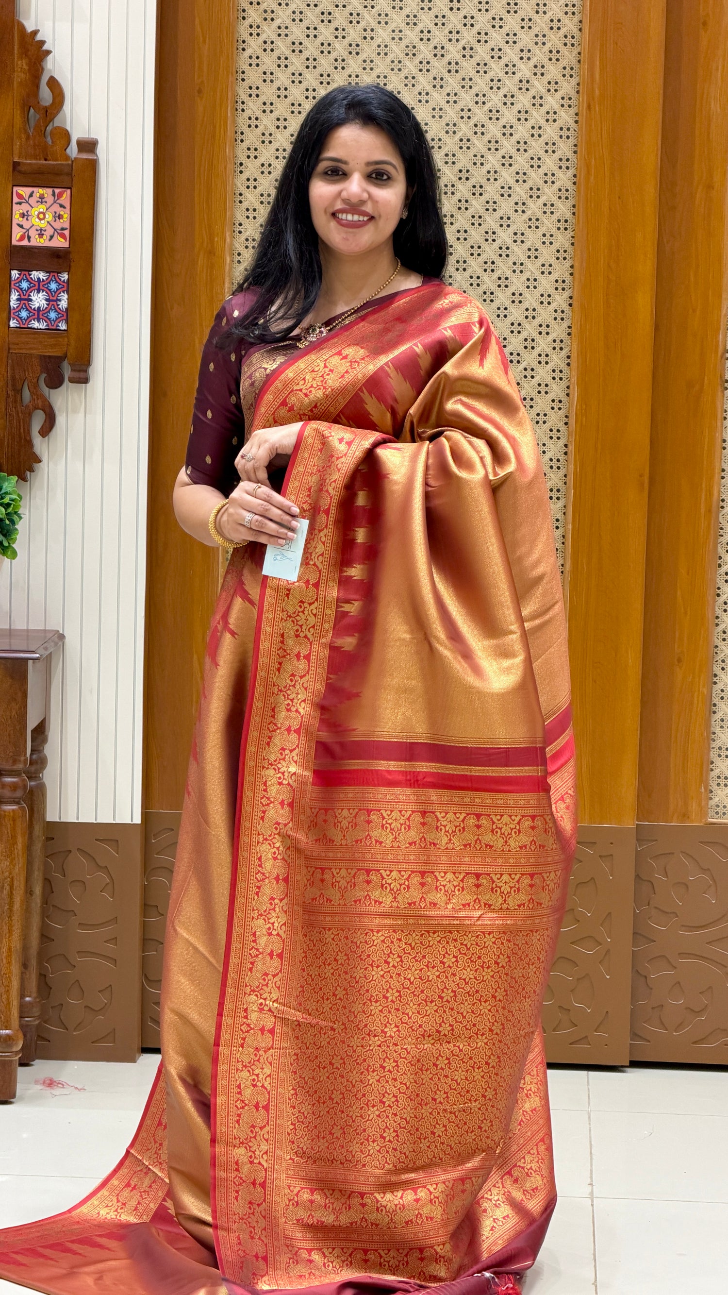 KANCHI TISSUE SOFT SILK SUV5620-RED