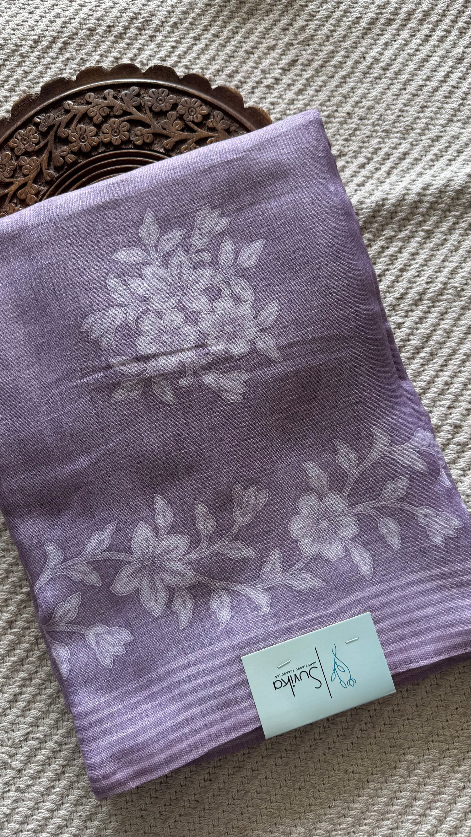 LINEN TISSUE SILK SUV4944-LAVENDER