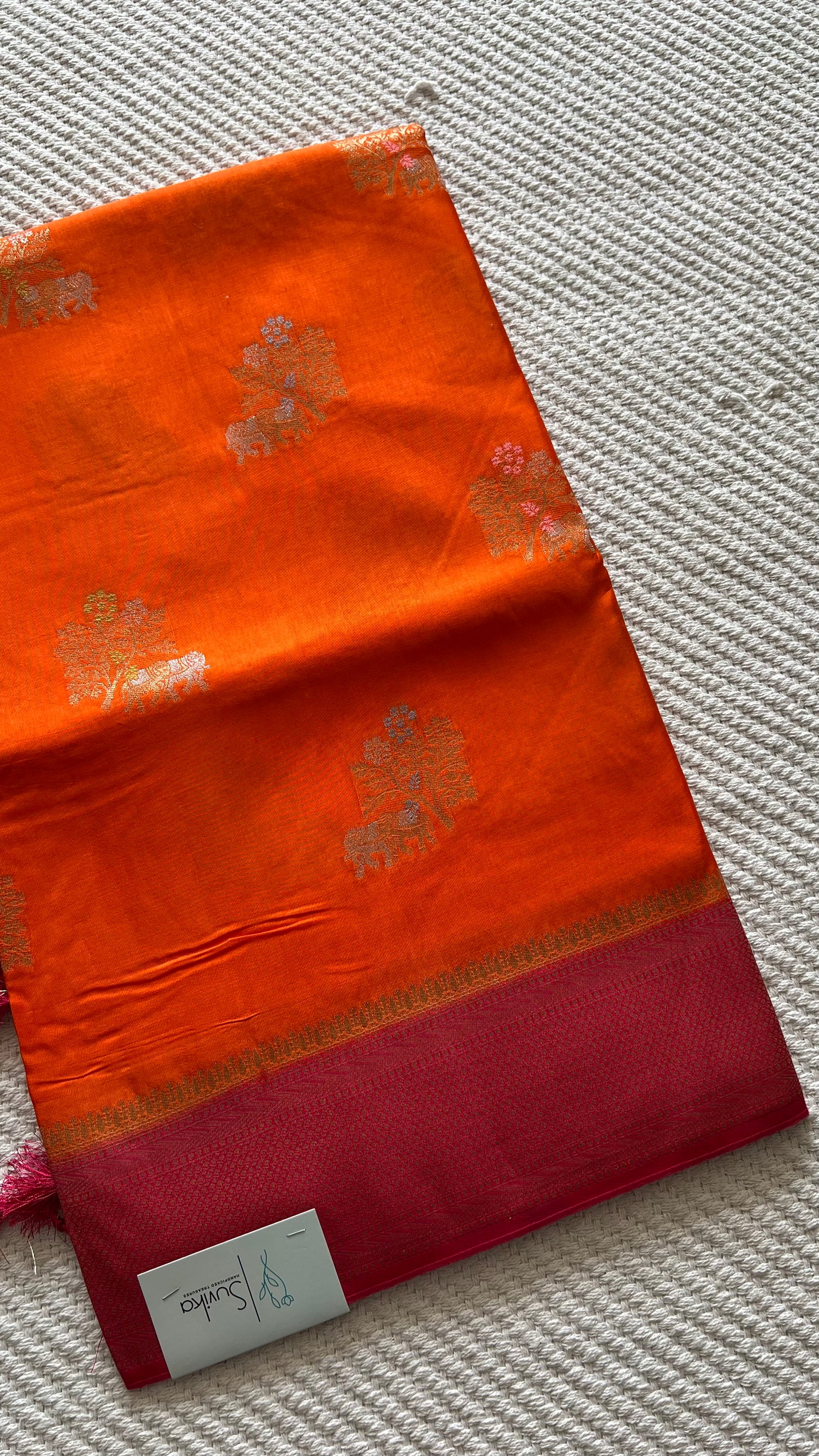 SUV3775-ORANGE WITH PINK