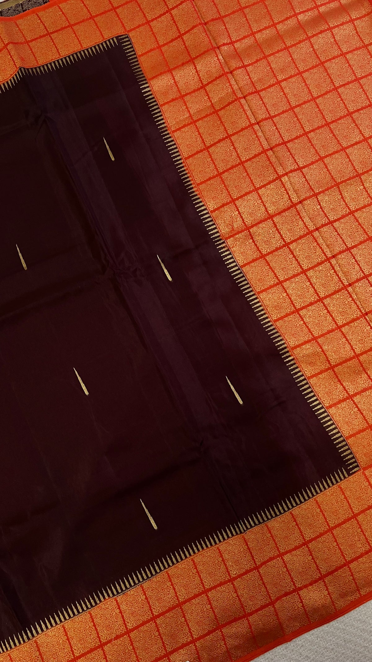 DOLA CREPE SILK SAREE SUV5872-COFFEEBROWN