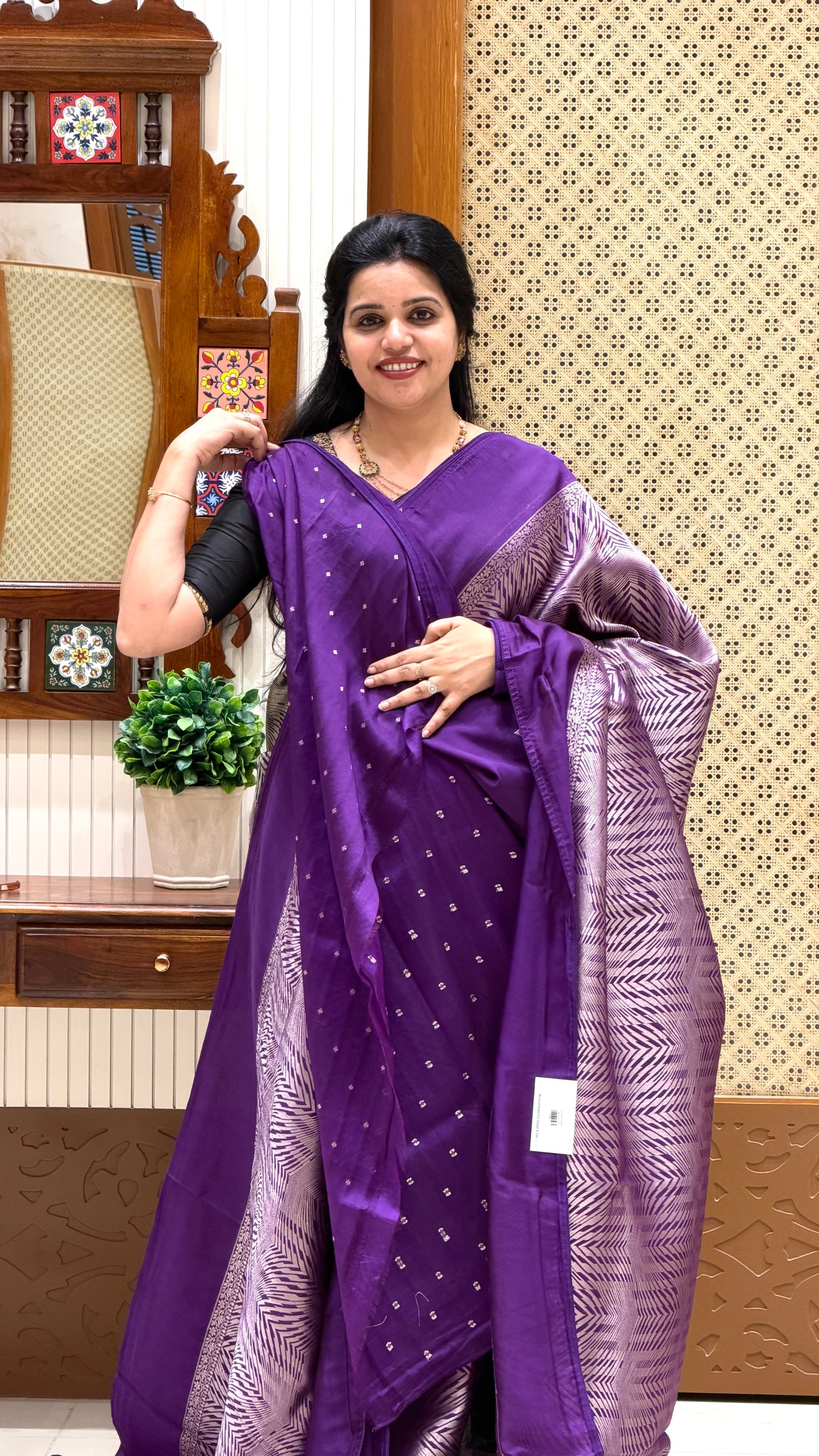 KOS SILK SAREE SUV5384-PURPLE