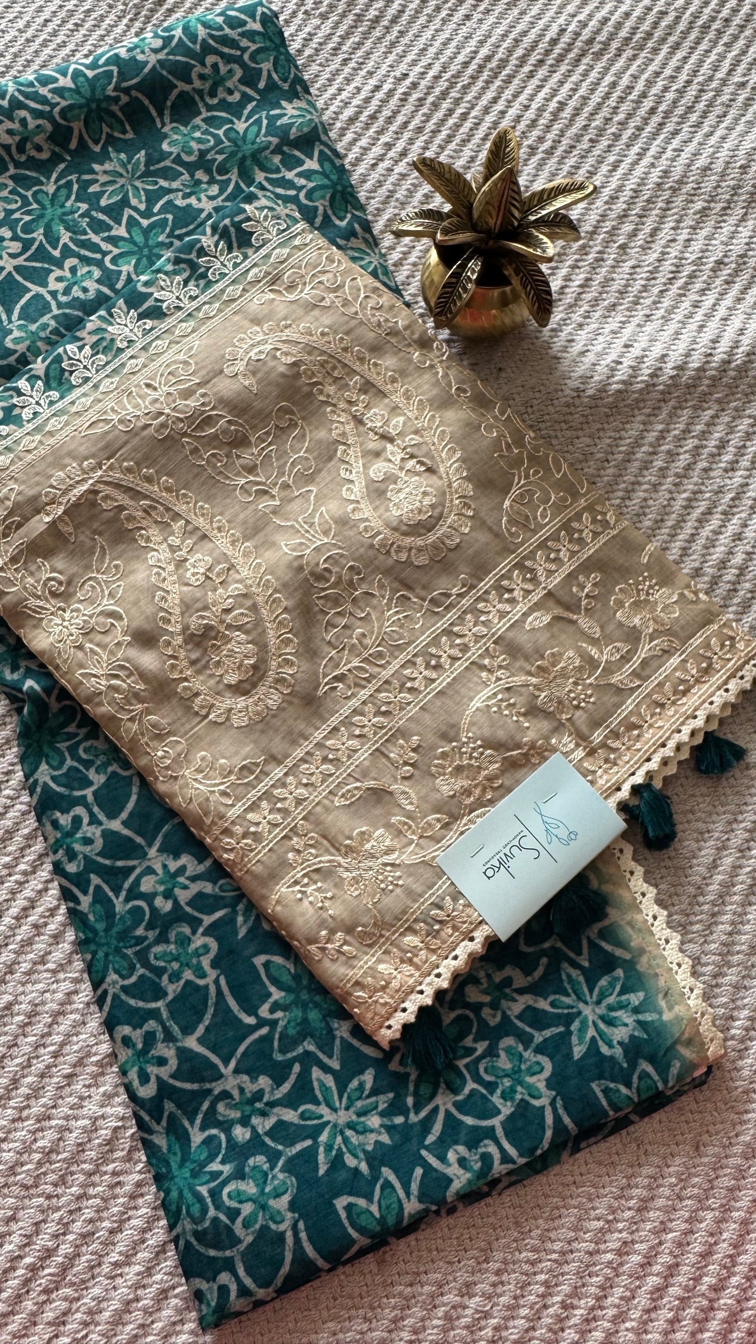 VISCOSE TUSSER SILK SUV4981-RAMAGREEN