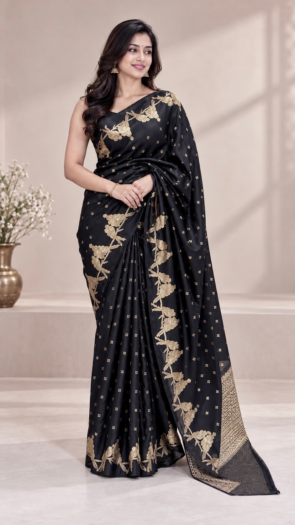 VISCOSE CREPE SUV5801-BLACK