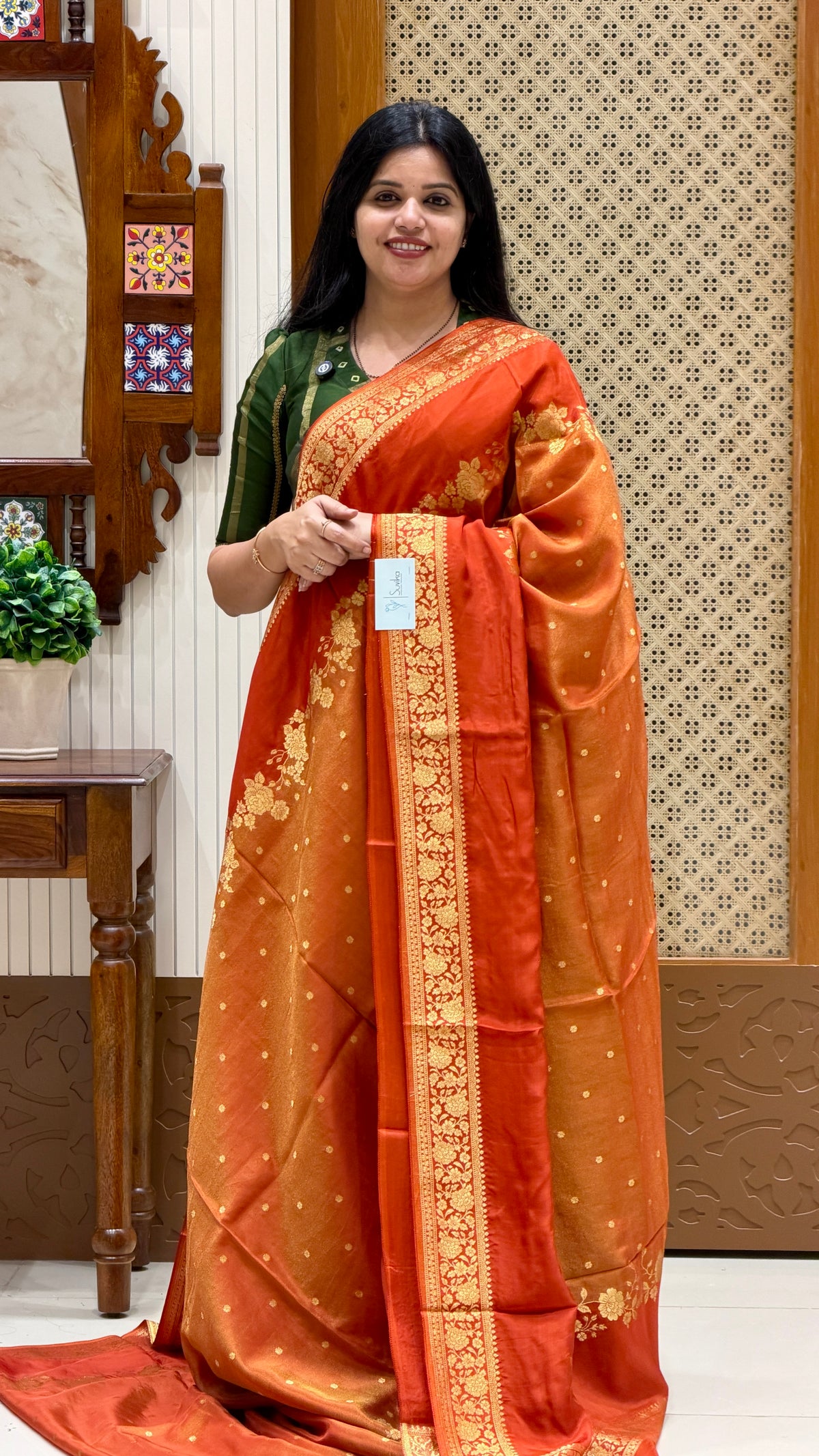VISCOSE CREPE SUV5388-ORANGE