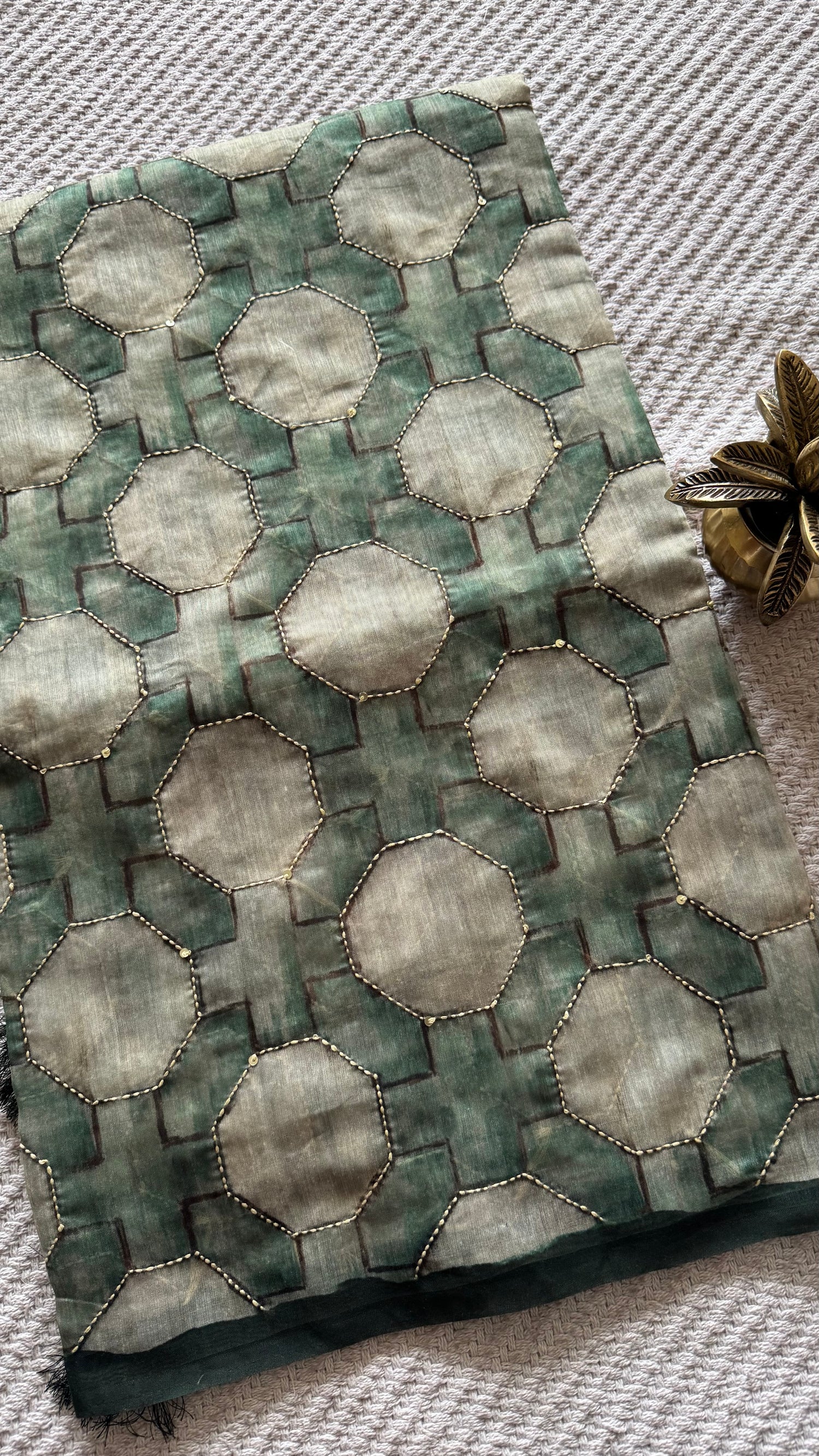 VISCOSE TUSSER SUV4978-GREEN