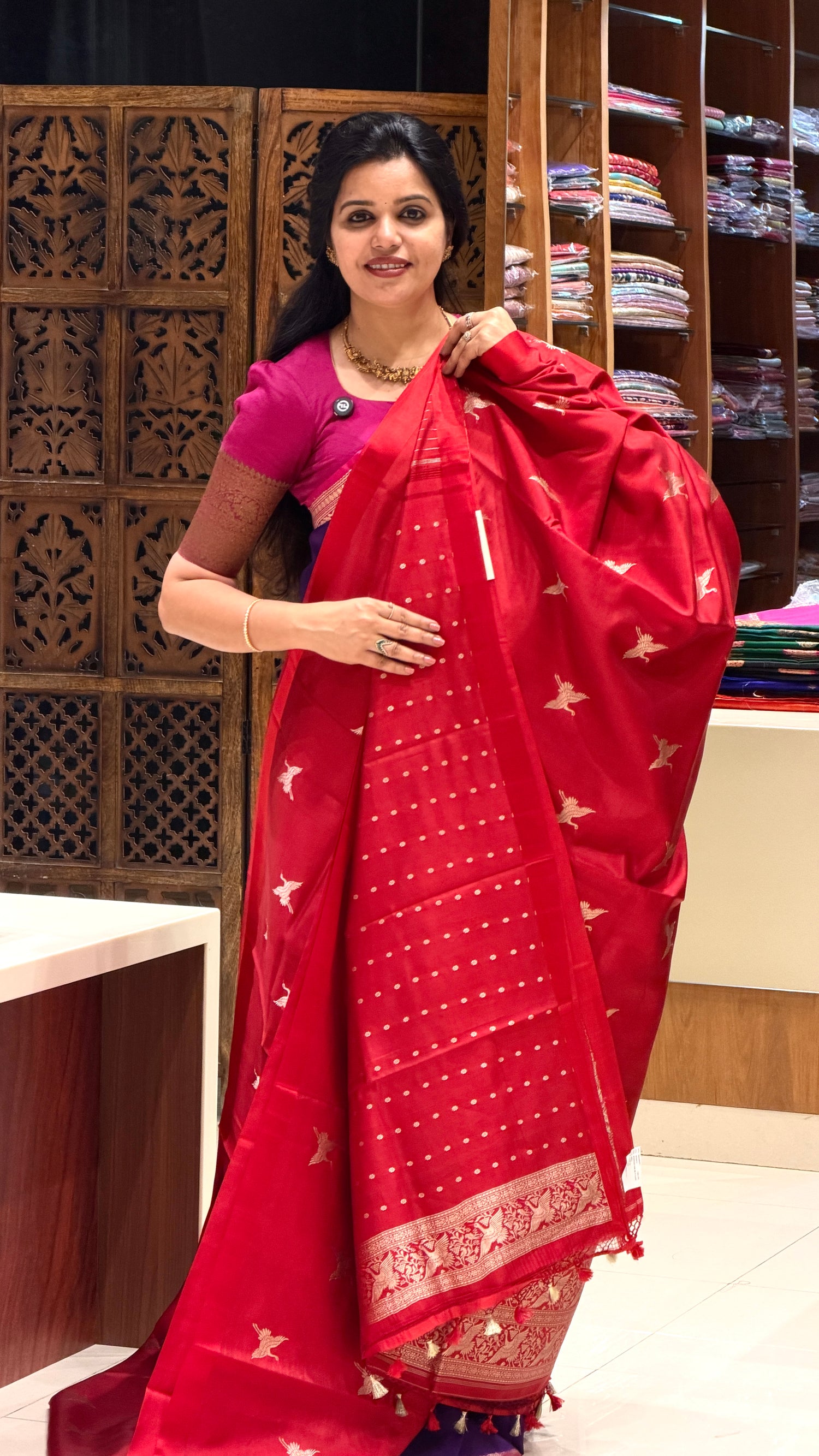 PURE BANARASI SOFT SILK PSGM427-RED