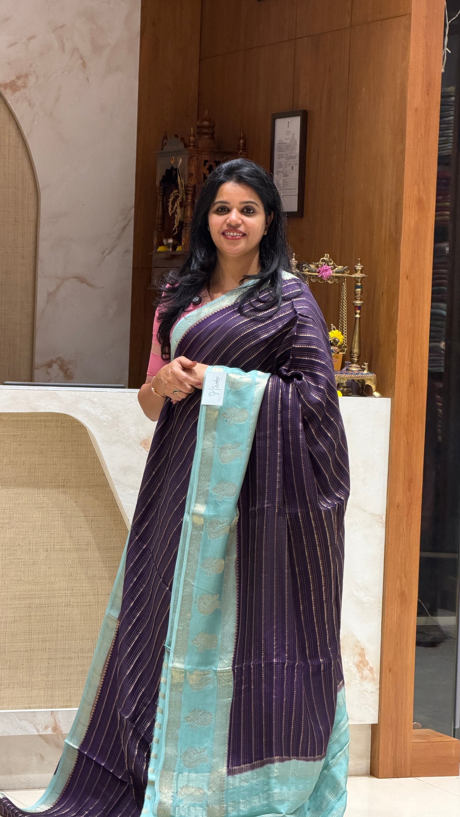 SUV4039-PURPLE WITH BABYBLUE