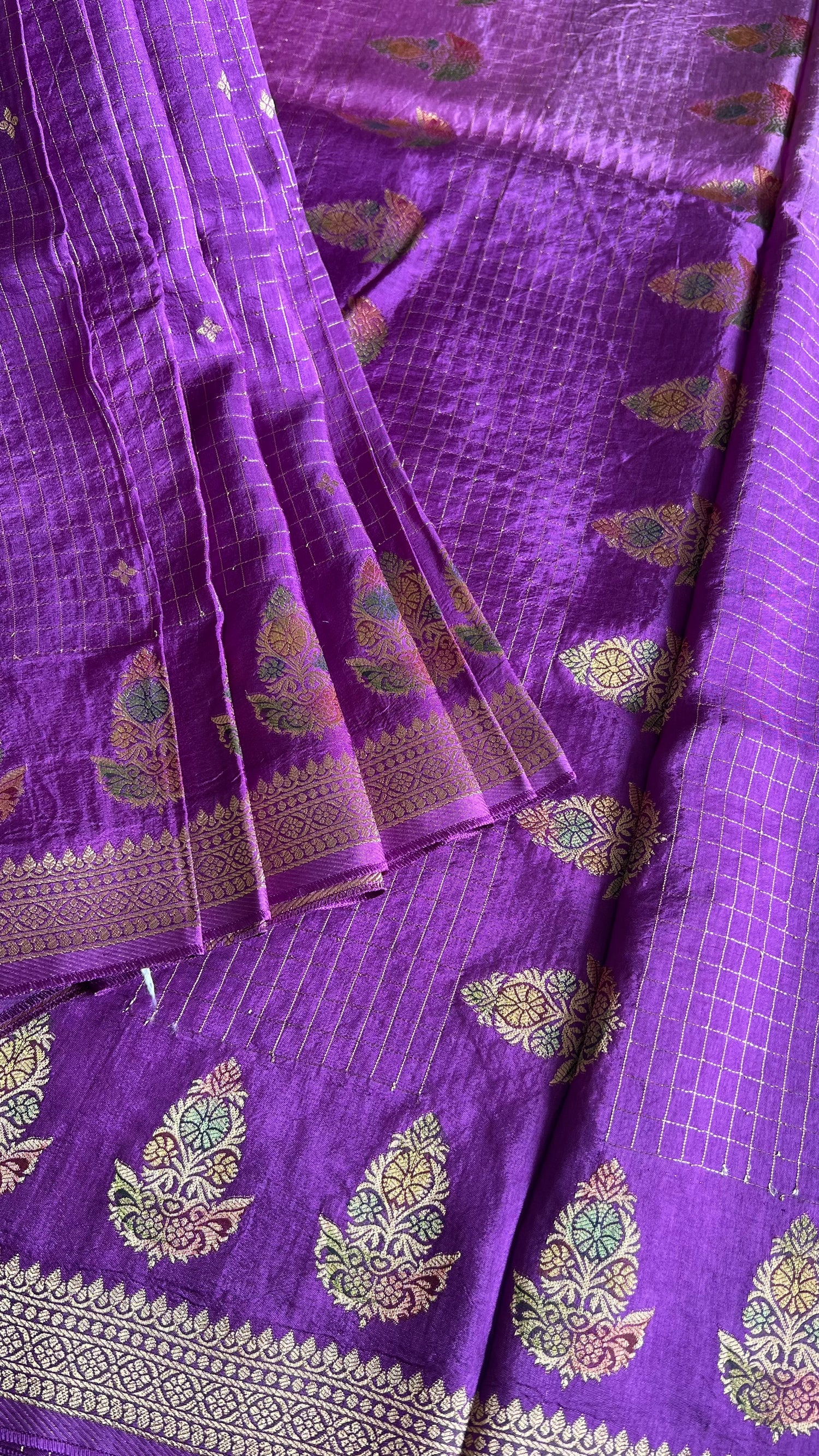 CREPE SILK SAREE SUV5288-LAVENDER
