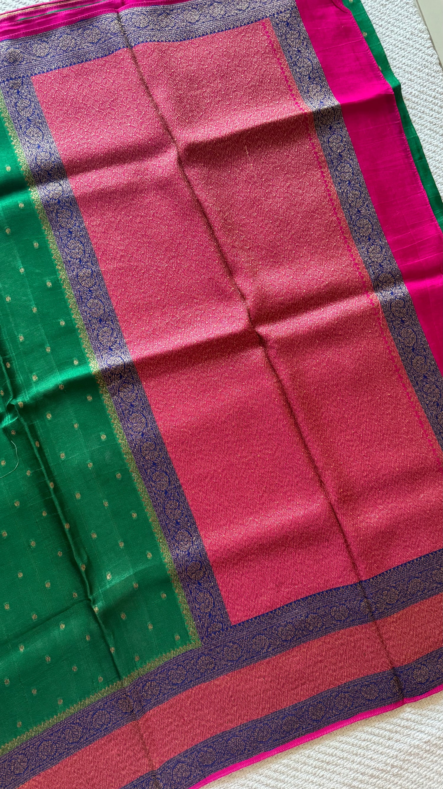 BANARASI DUPION SILK SUV5723-GREEN