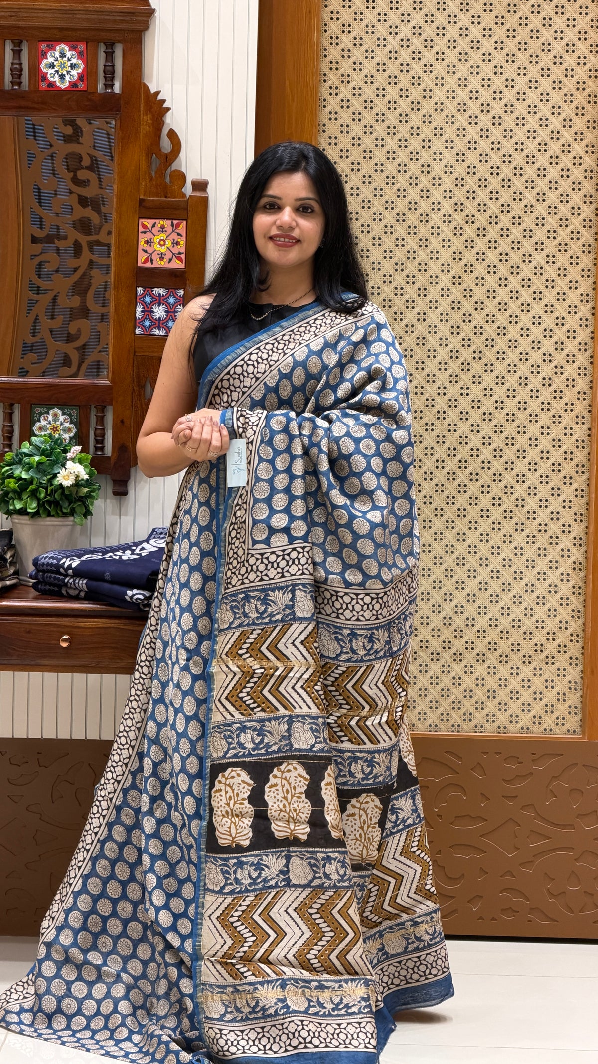 JAIPUR SILK COTTON SUV4908-BLUE