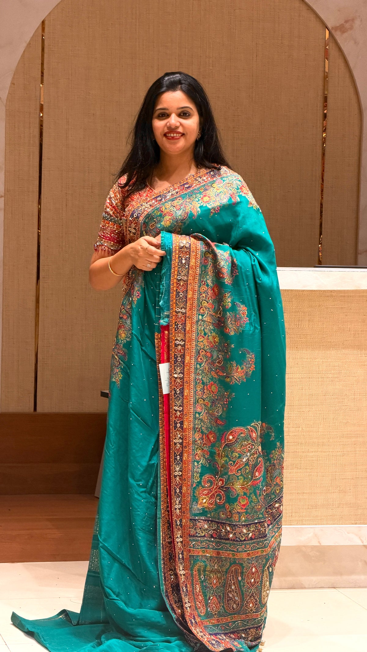 SUV4251-RAMABLUE(COCKTAIL SAREES)