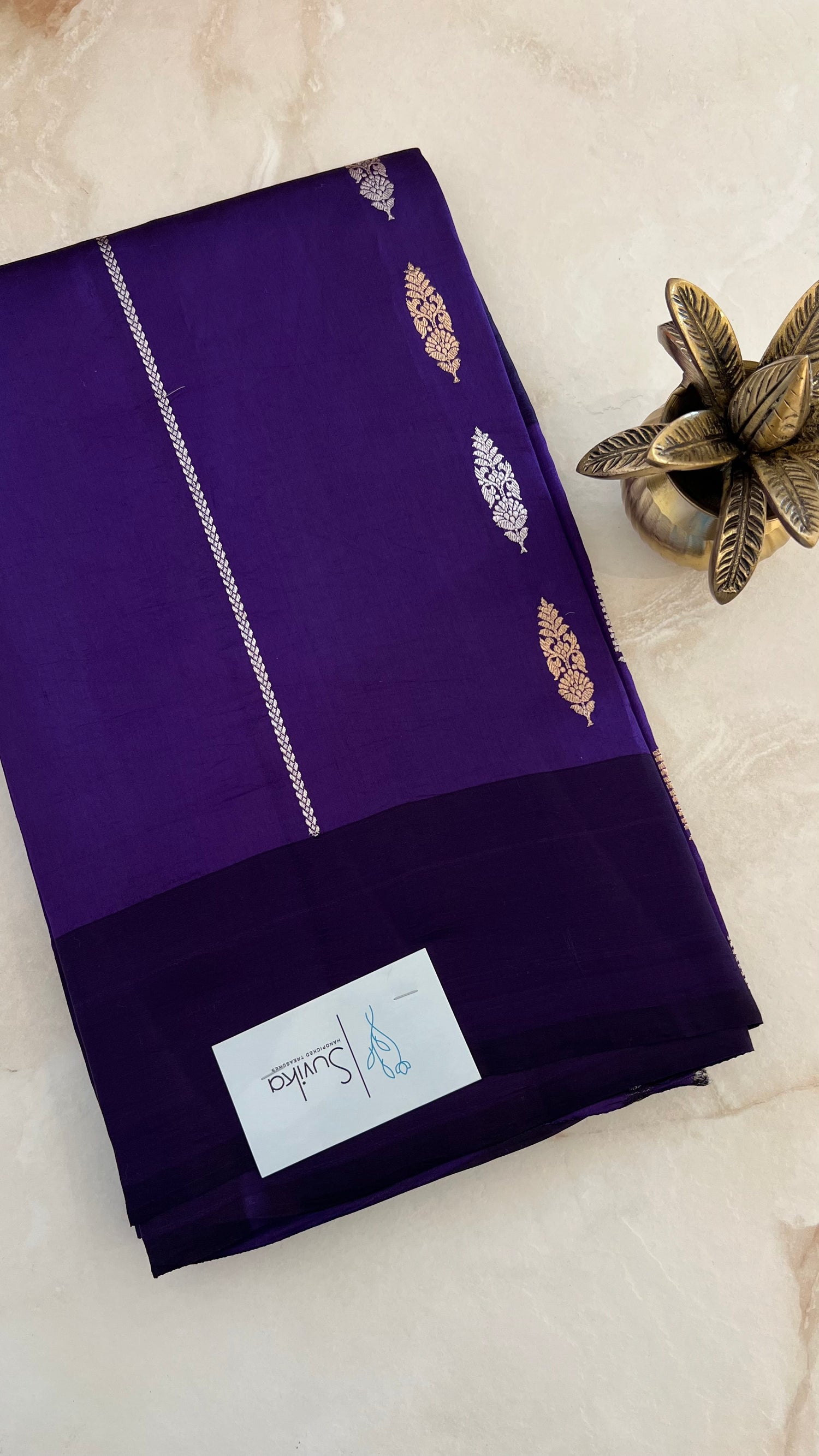 PSUV244-PURPLE PURE MANGO SILK SAREE