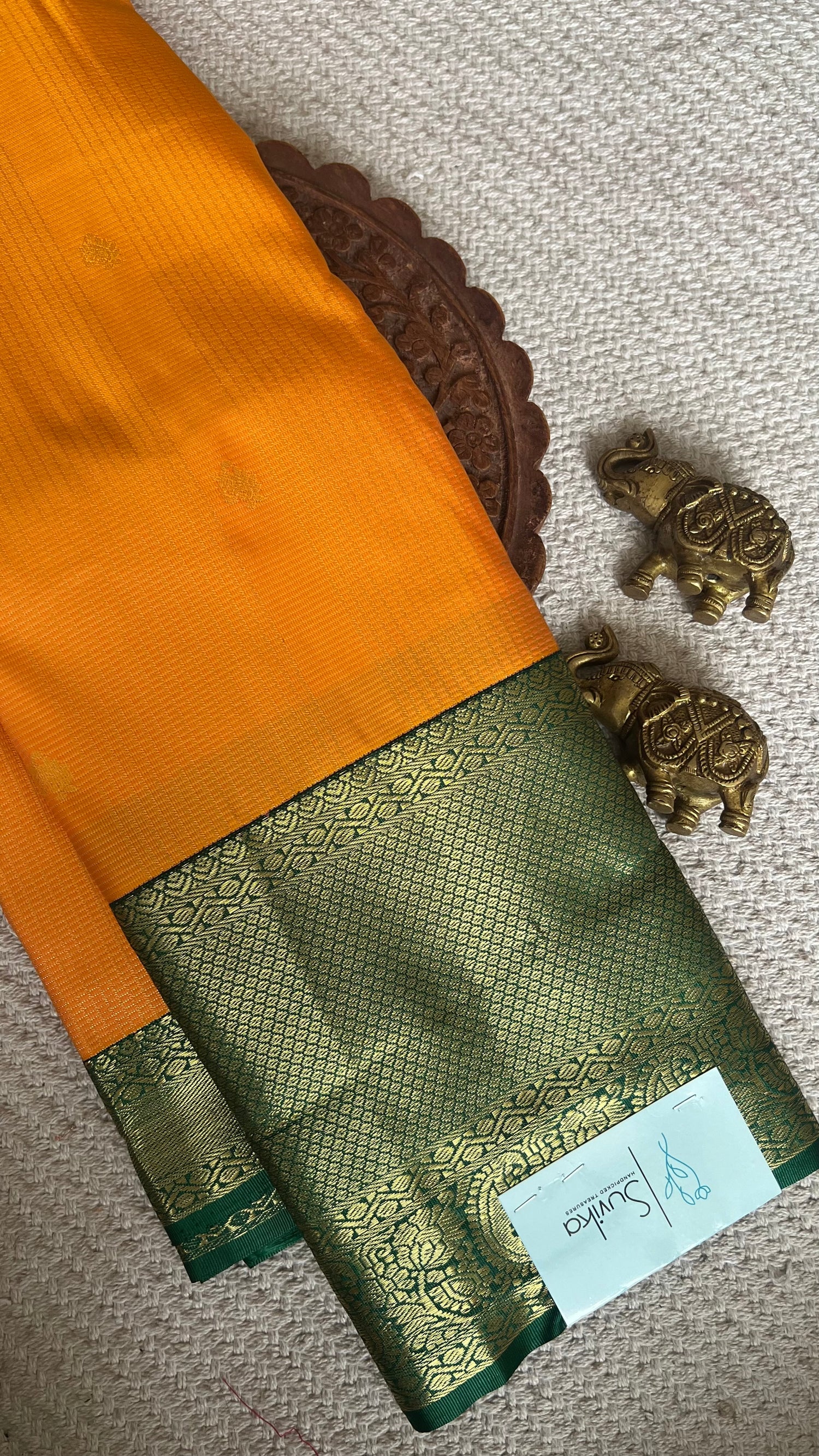 KANJIVARAM SILK SAREE SUV5611-ORANGE