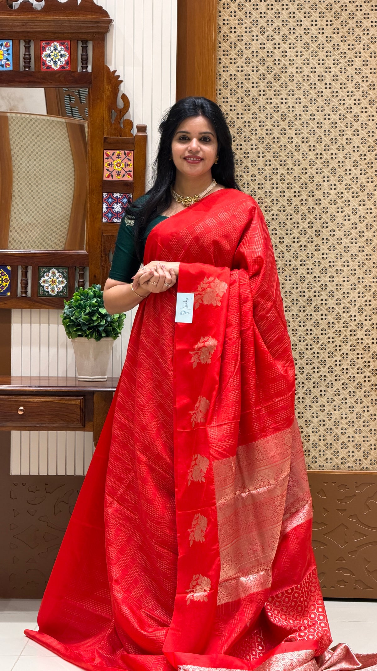 CREPE SILK SUV5691-RED