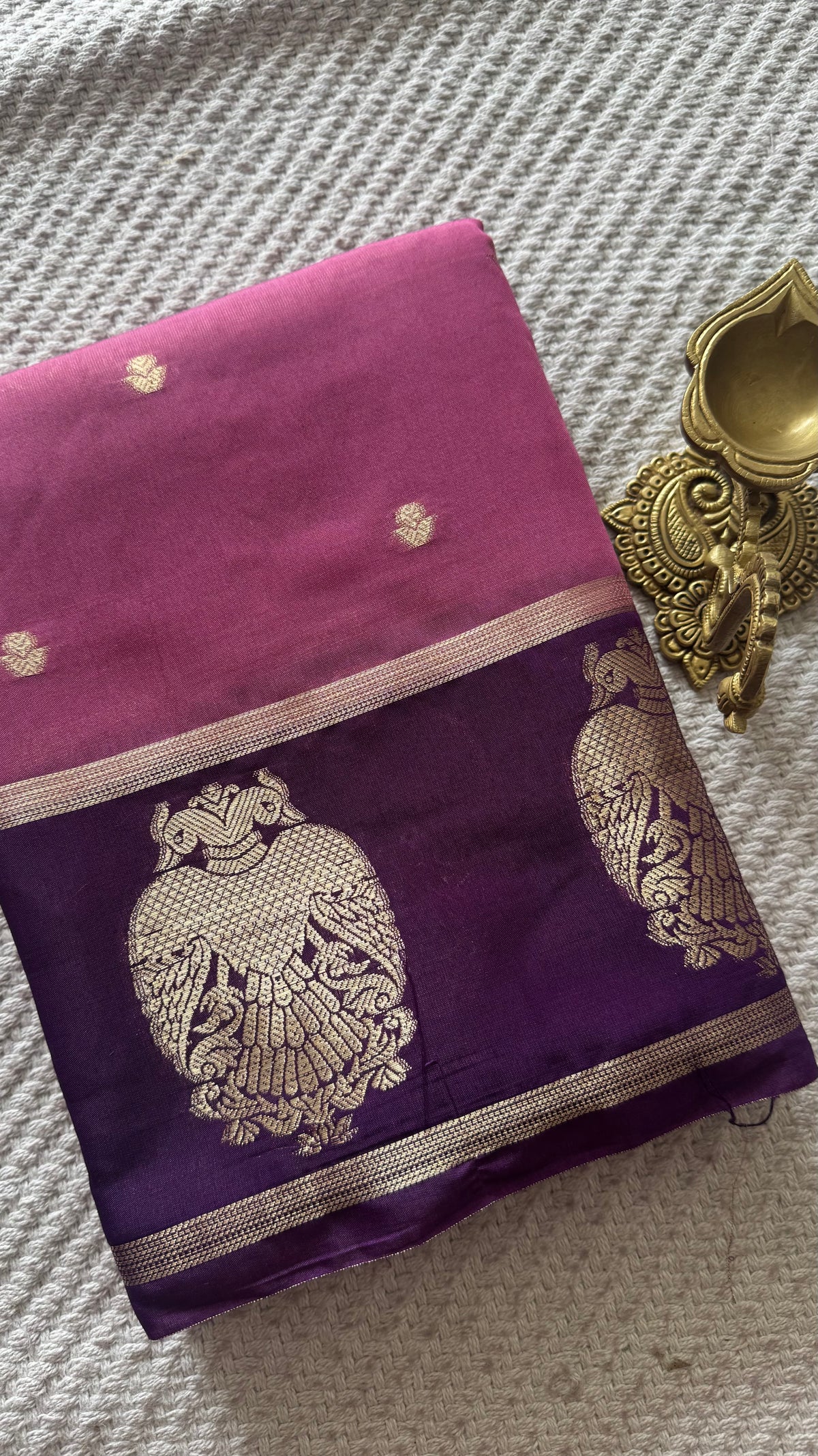 MUNGA TUSSER SILK SUV4797-ONIONPINK WITH PURPLE
