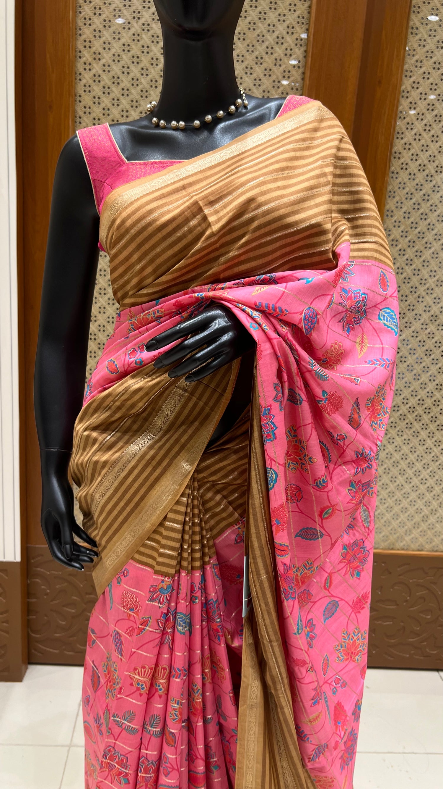 SUV2836-PINK WITH BROWN
