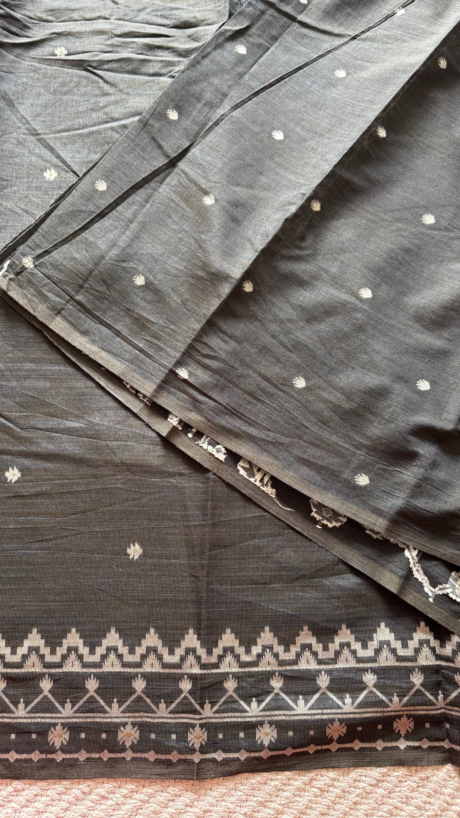 TUSSER SILK SUV5671-BLACK