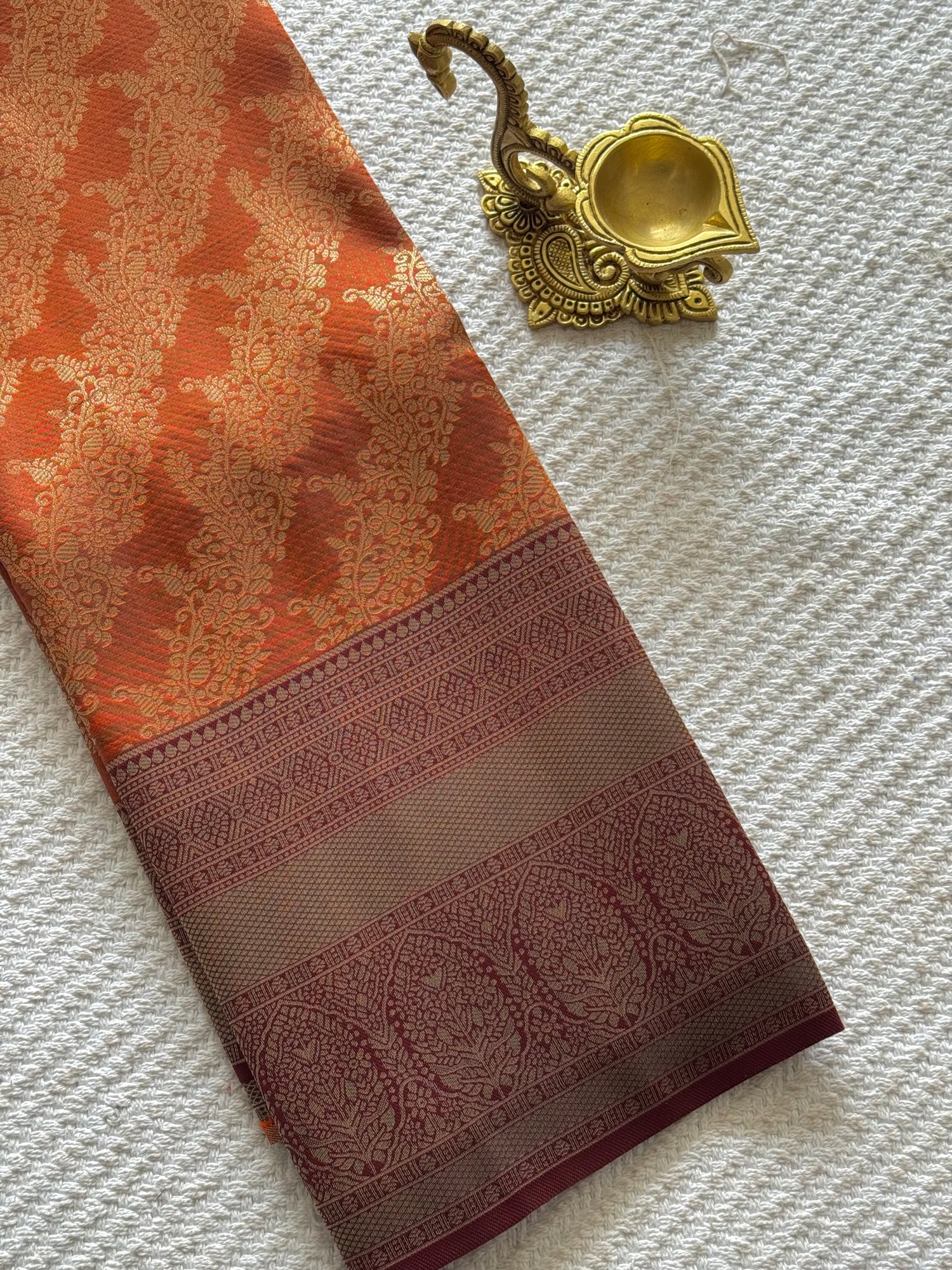 SUV4154-RUSTORANGE WITH COFFEEBROWN