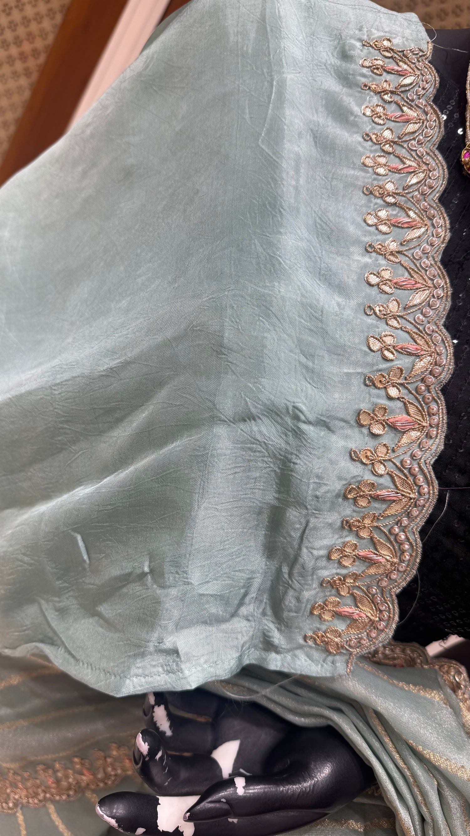 TISSUE SAREE SUV5070-SEABLUE