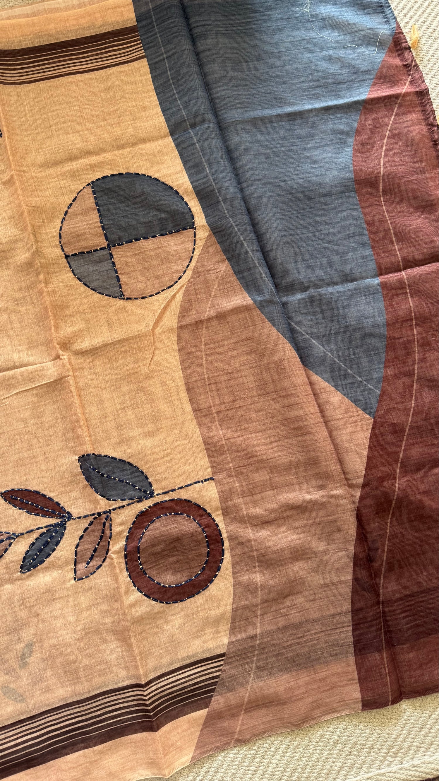 TUSSER SILK SUV4875-PEACH