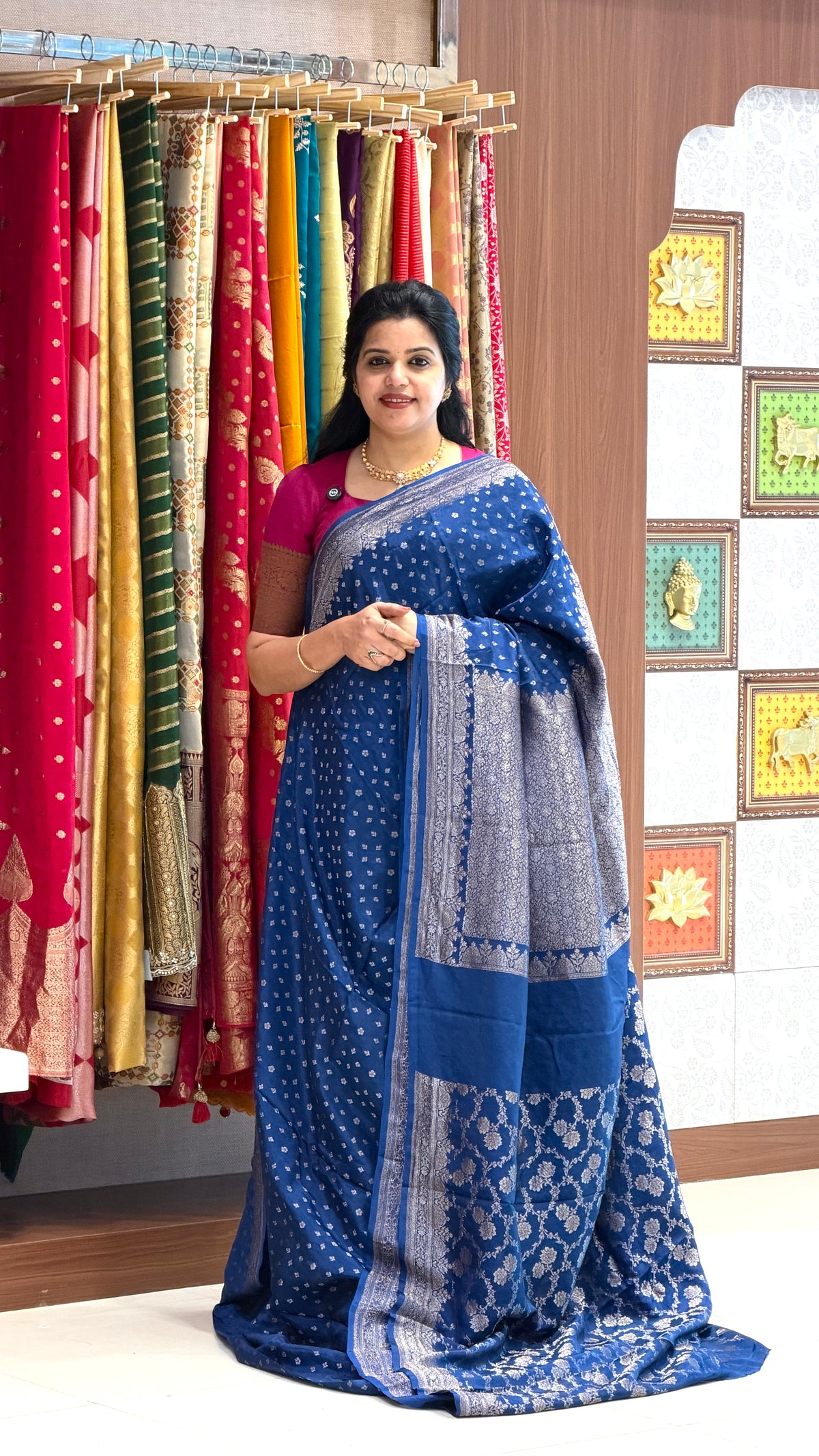 CREPE SILK SUV5697-SAPHIREBLUE
