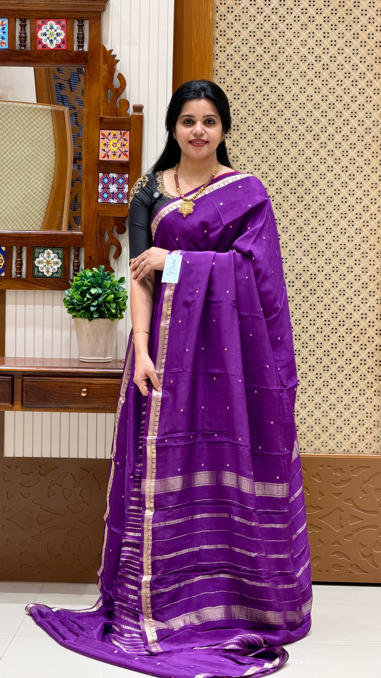 PREMIUM MYSORE SILK SAREE SUV5279-PURPLE