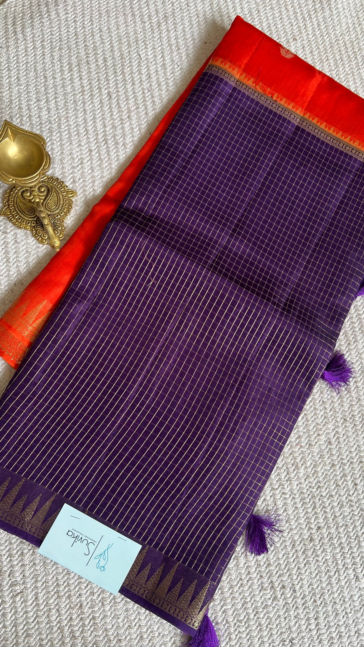 SUV5638-ORANGE WITH PURPLE