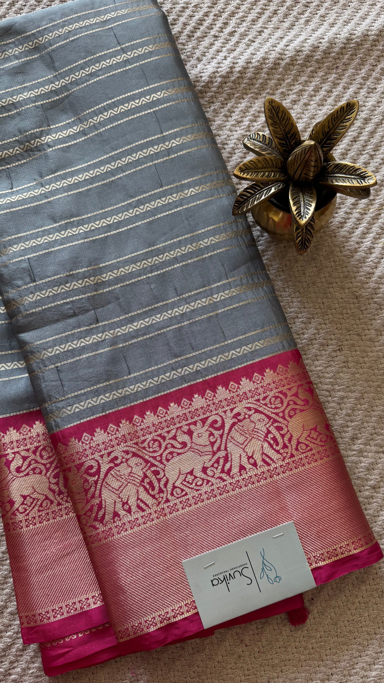 SEMI SOFTSILK SAREE SUV5664-GREY