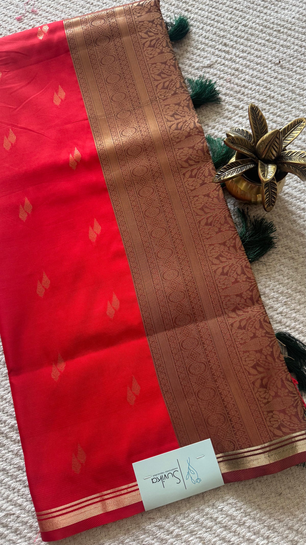 SEMI SOFT SILK SAREE SUV5923-RED