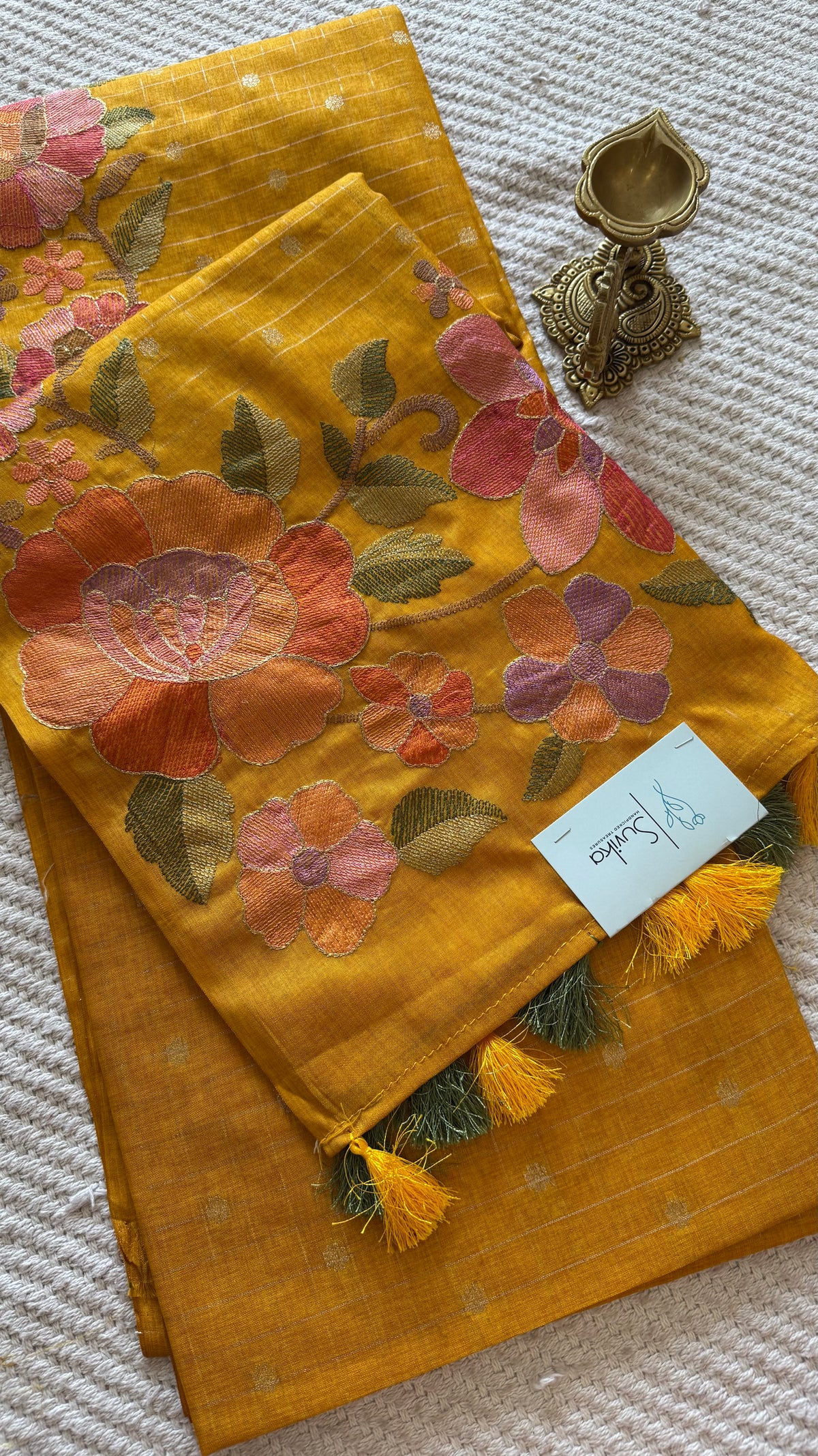 TUSSER SILK SUV5161-YELLOW