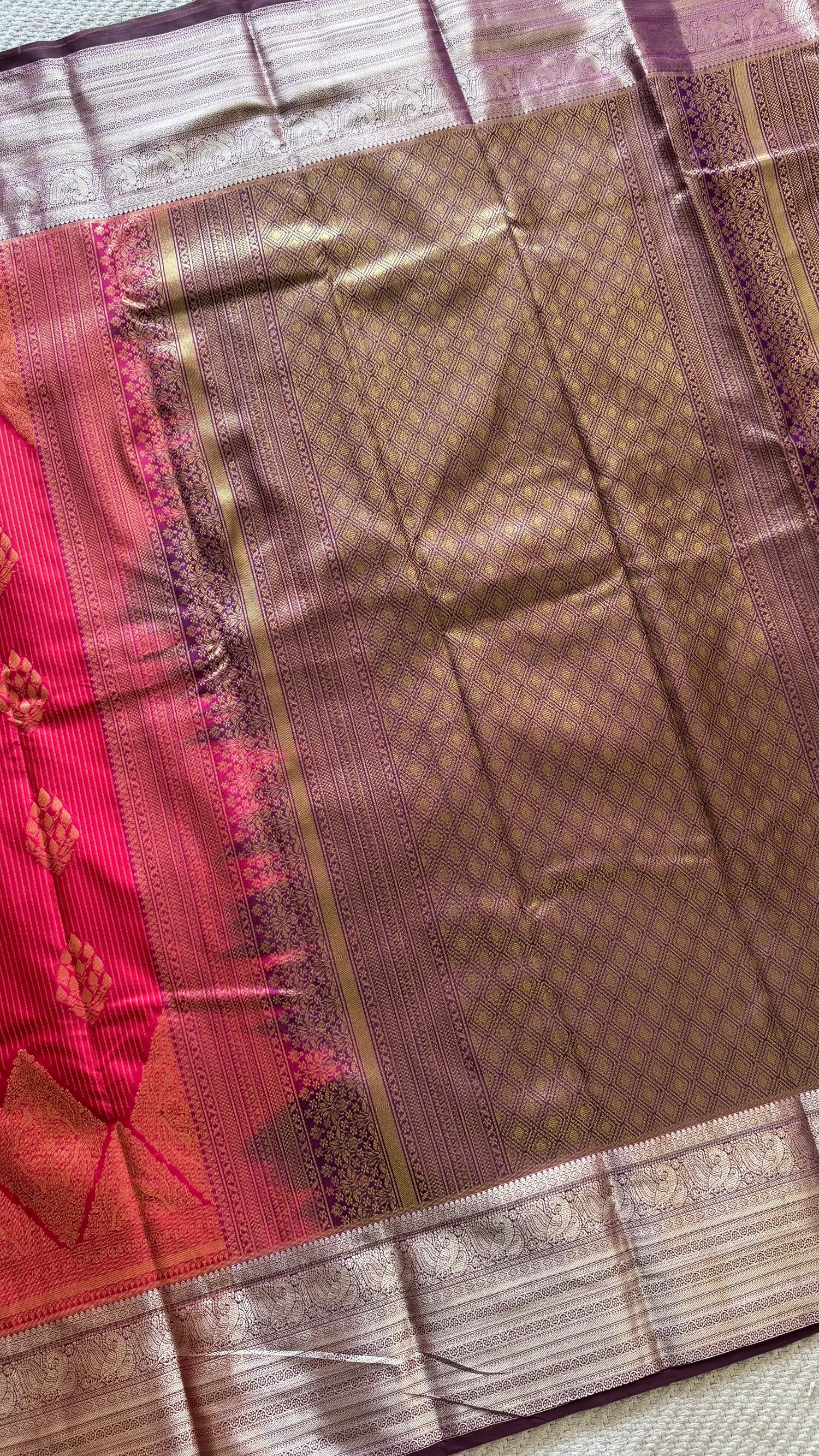 KANJIVARAM SILK SAREE SSUV5614-PINK
