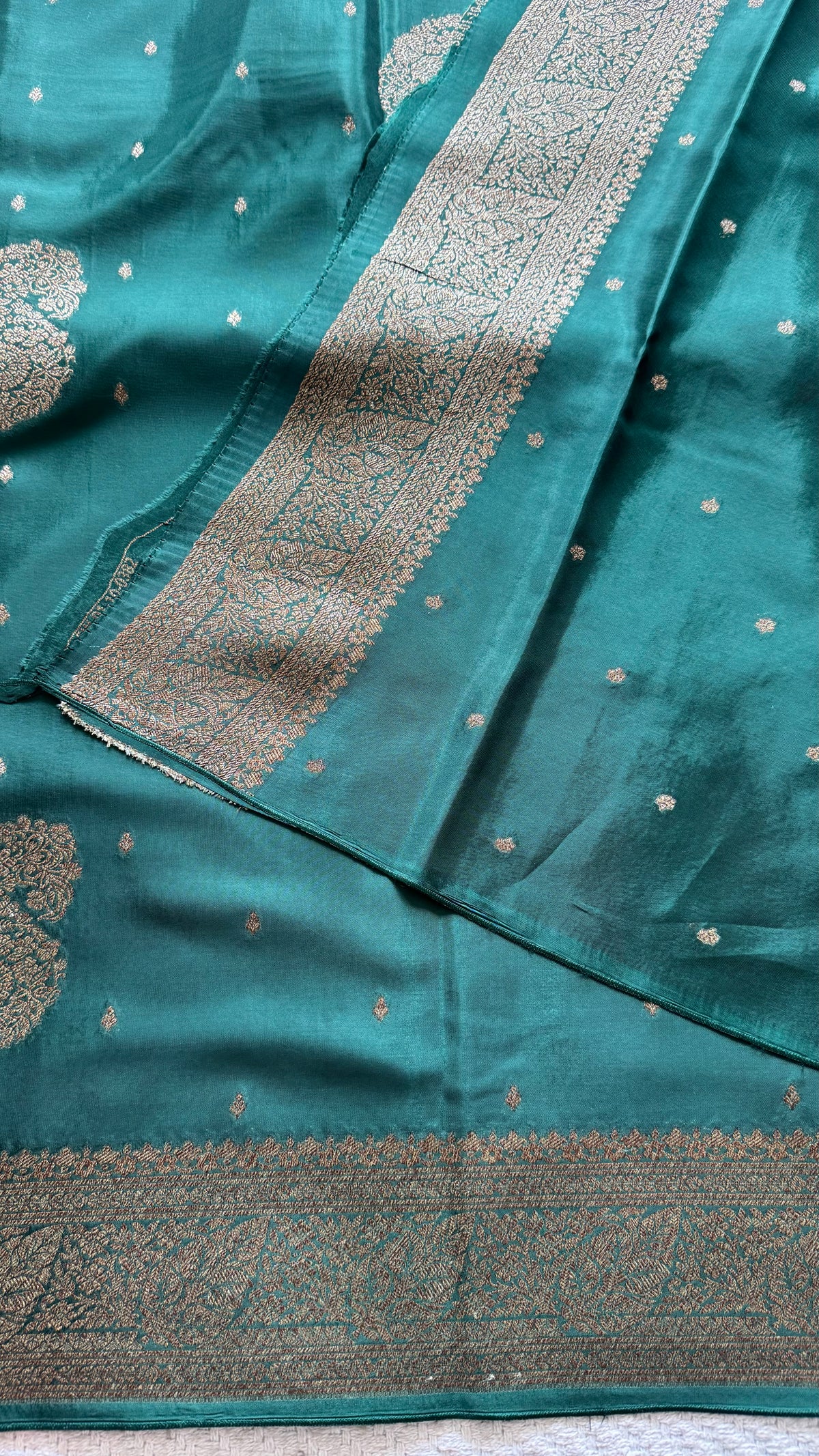 CRAPE SILK SUV5706-BOTTLEGREEN