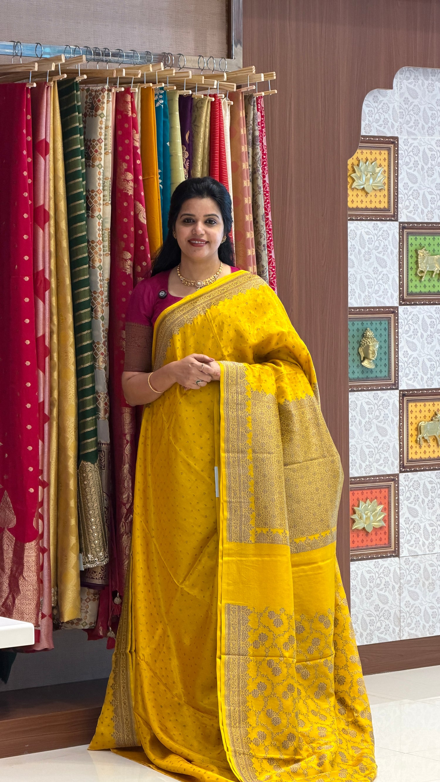 CREPE SILK SUV5697-MUSTARD