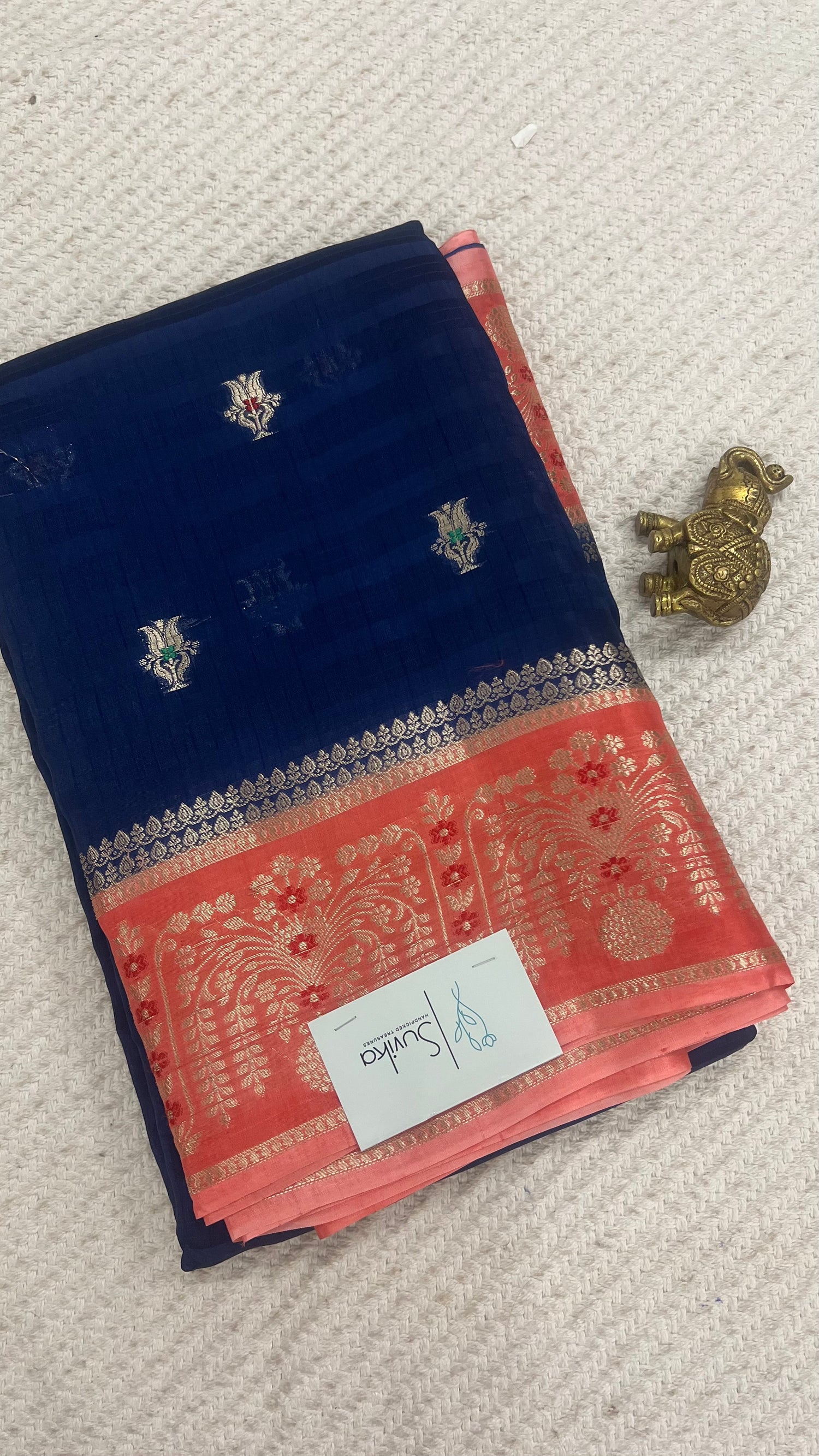 SUV4145-BLUE WITH PEACH