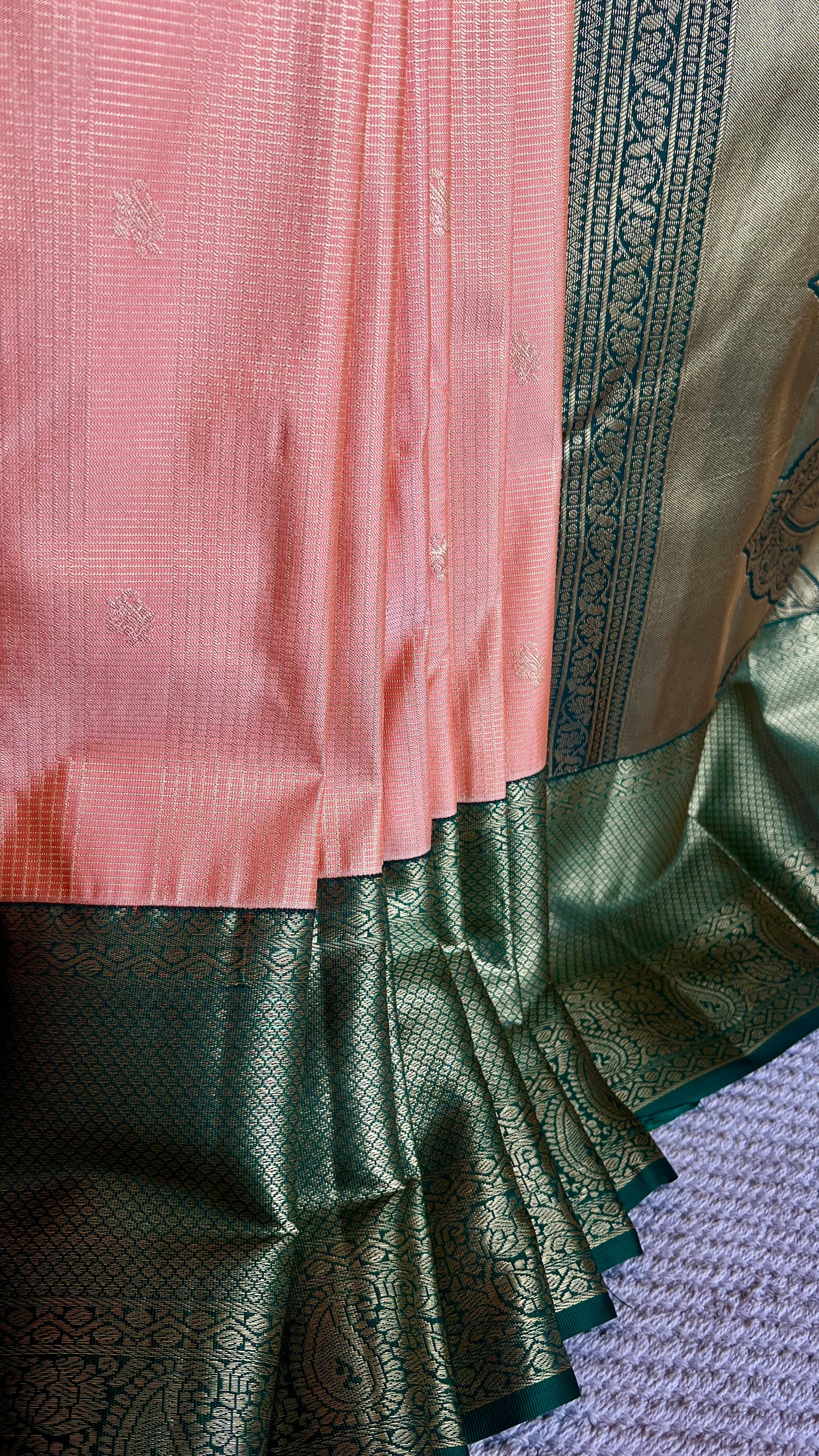 KANJIVARAM SILK SAREE SUV5611-PEACH